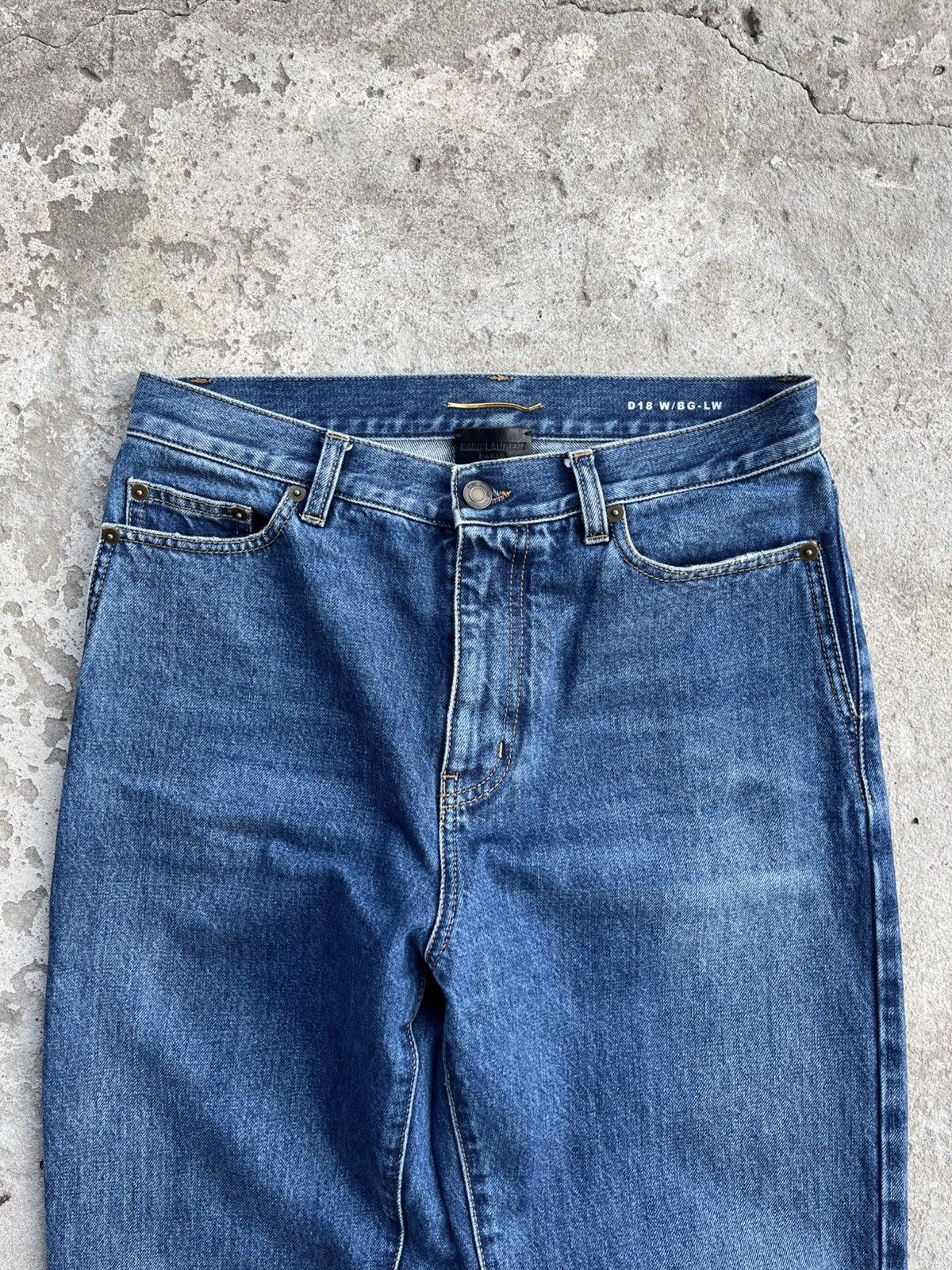 Hedi Slimane × Saint Laurent Paris AW16 Saint Laurent Paris by Hedi Slimane D18 Jeans Denim Size 27" / US 4 / IT 40 - 2 Thumbnail