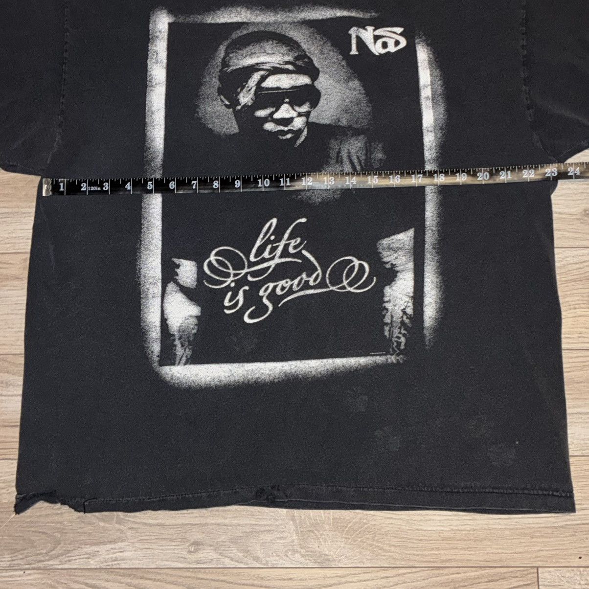 AAA Vintage Nas rap tee “Life is good” distressed faded Size US XL / EU 56 / 4 - 5 Thumbnail