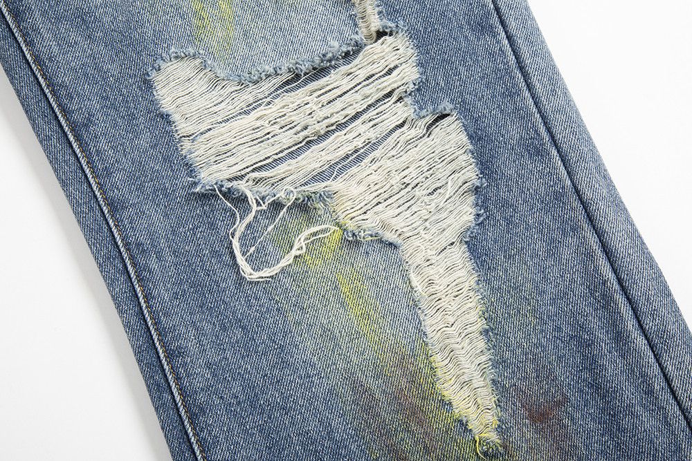 Japanese Brand × Vintage Retro Washed Ink Splash Jeans Size US 32 / EU 48 - 8 Thumbnail