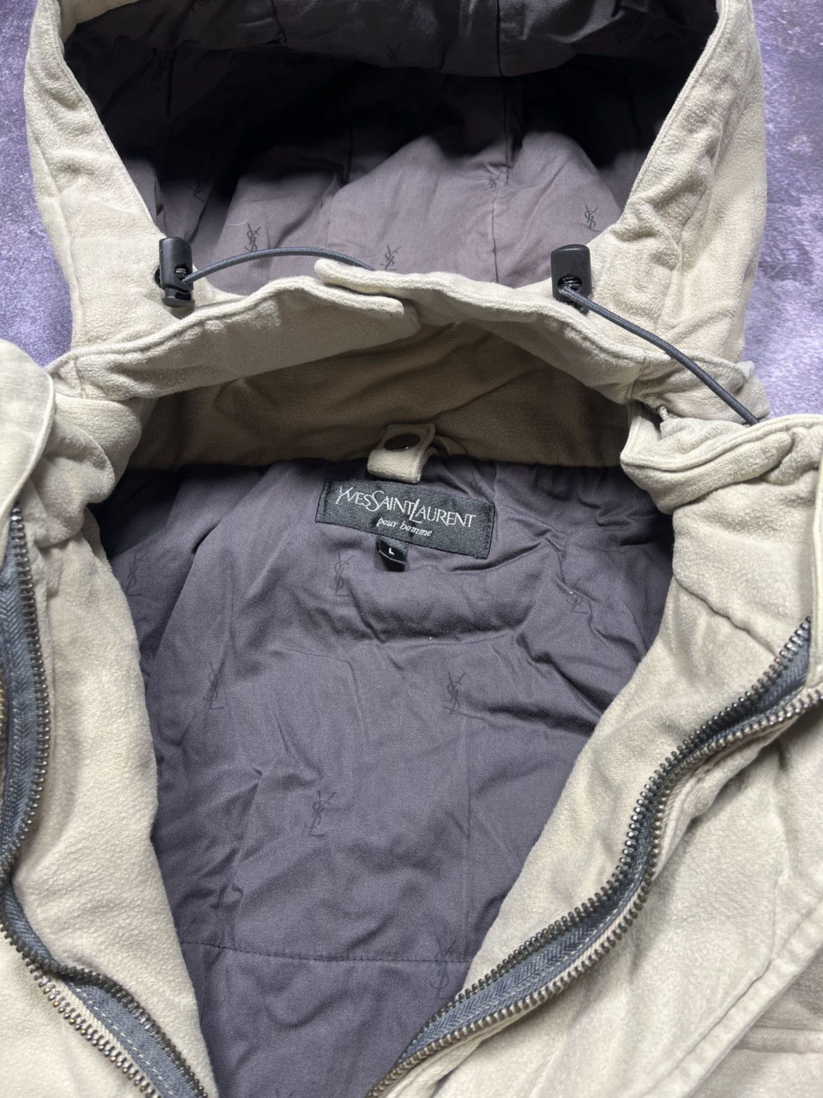Yves Saint Laurent Yves Saint Laurent YSL Vintage jacket beige hood Parka Size US L / EU 52-54 / 3 - 9 Thumbnail