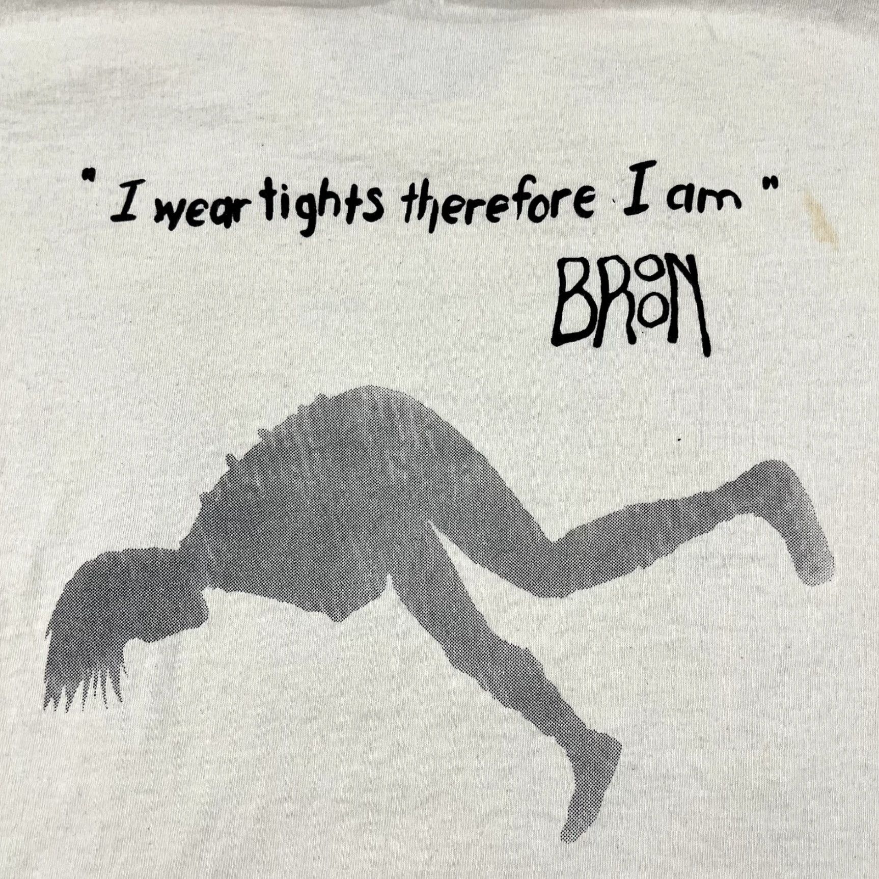 Fruit Of The Loom VINTAGE Fruit of the Loom Shirt Adult XL Graphic Tee I wear tights therefore I am 90s USA Brown Crew Neck Short Sleeve T-Shirt Mens Size US XL / EU 56 / 4 - 3 Thumbnail