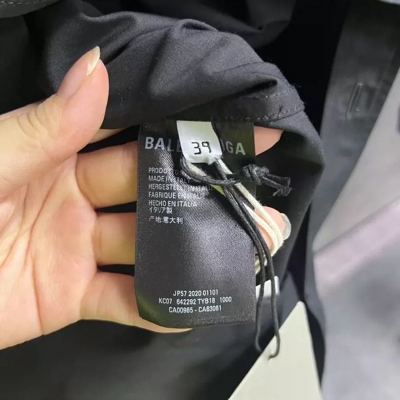 Balenciaga Balenciaga size 39 Black monogrammed single-breasted short Size US S / EU 44-46 / 1 - 3 Thumbnail