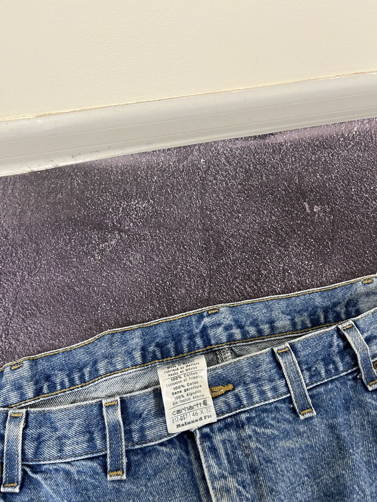 Carhartt Vintage 90s Carhartt Faded Blue Y2K Work Baggy Jeans Size US 44 / EU 60 - 12 Thumbnail