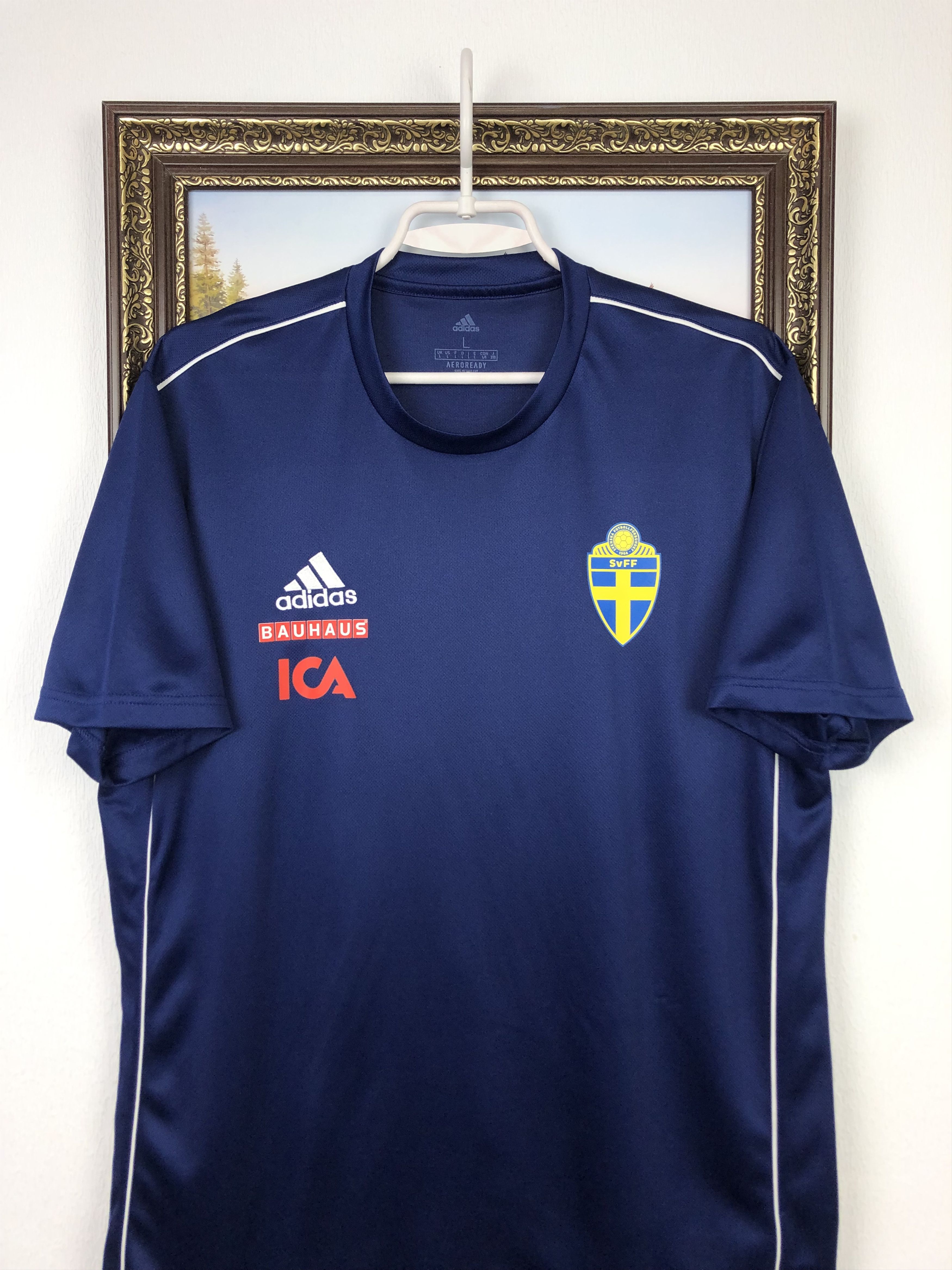 Adidas Adidas Sweden Football Shirt Jersey National Team Tee Size US L / EU 52-54 / 3 - 2 Thumbnail