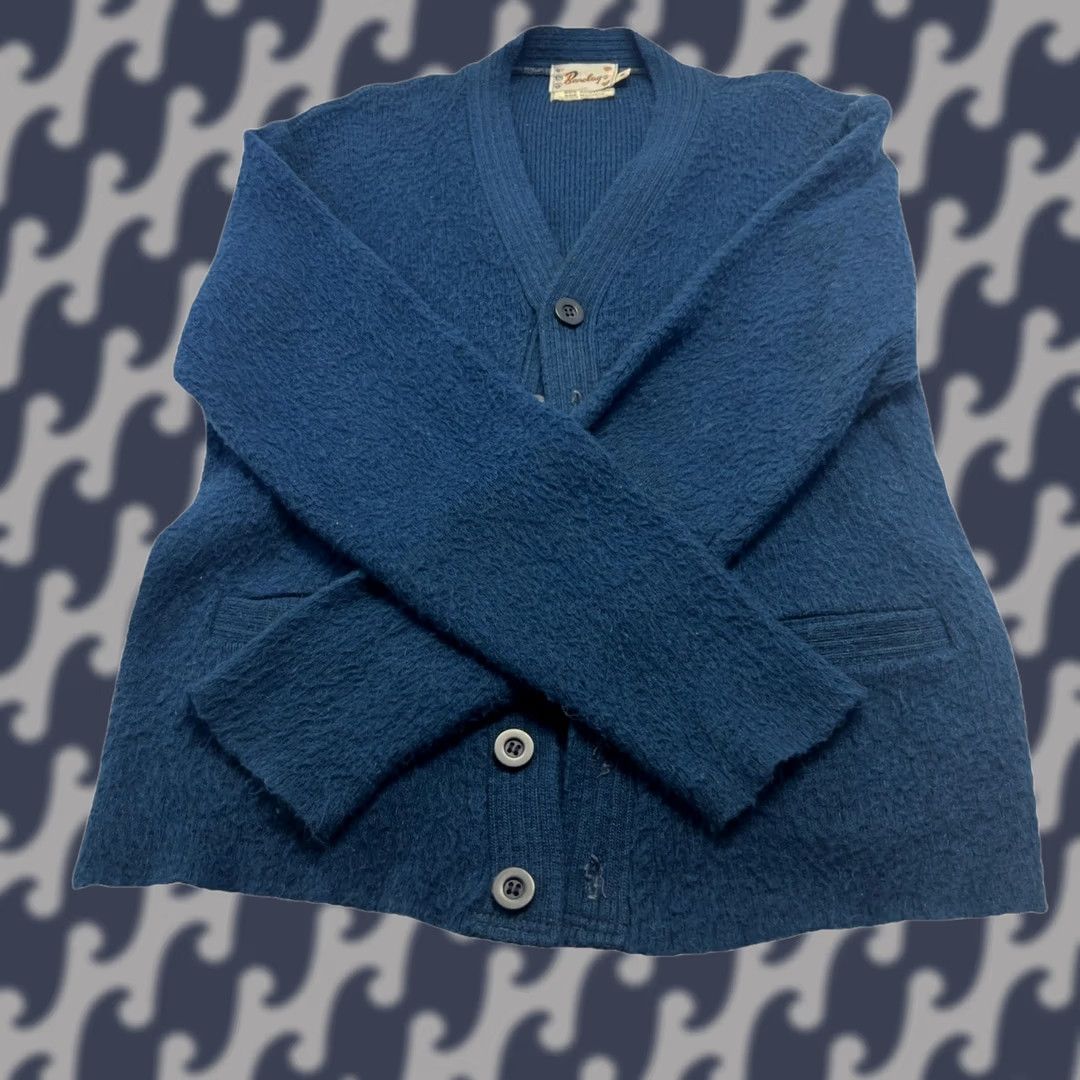 Vintage VINTAGE Barelay Cardigan Womens M Mohair Blend Blue V-Neck Pocket Lightweight All Seasons Relaxesf Size M / US 6-8 / IT 42-44 - 1 Thumbnail