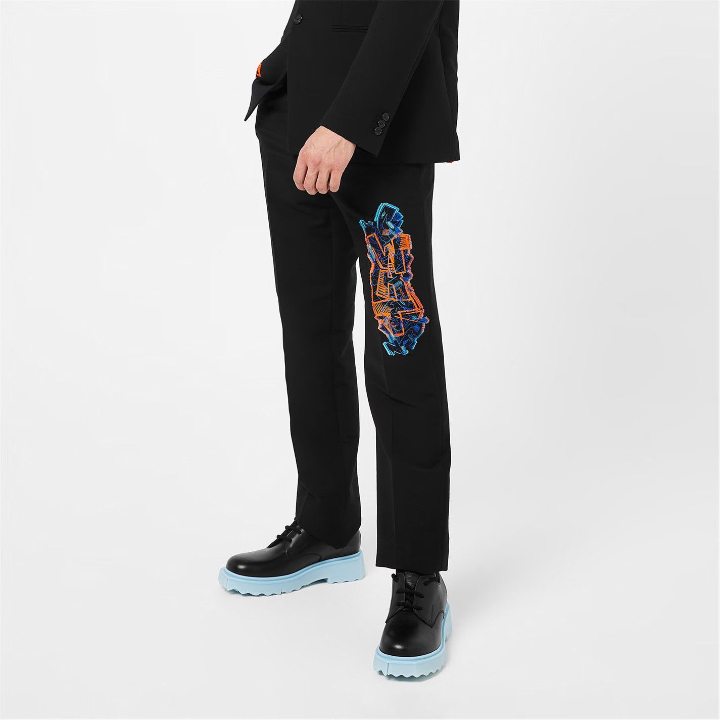 Off-White o1g2r1mq0226 Graf Slim Pants In Black Size US 36 / EU 52 - 5 Thumbnail