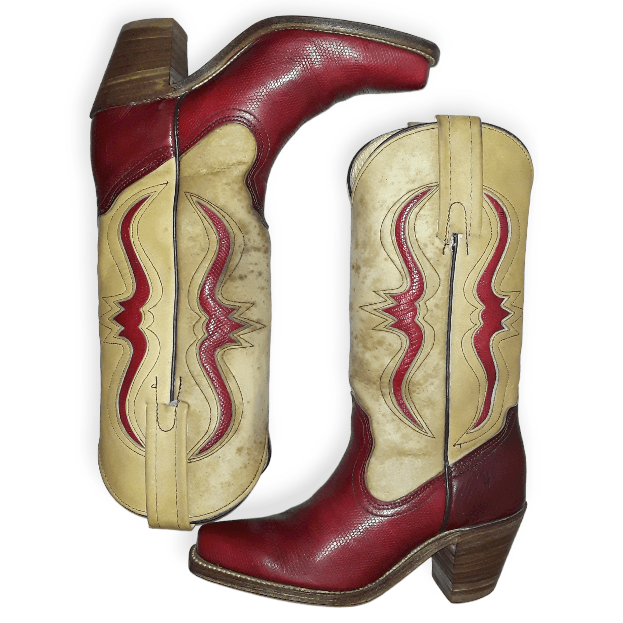 Vintage Vtg Frye Leather Cowgirl Western Boots Size 5.5 B USA Made Size US 5.5 / IT 35.5 - 2 Preview