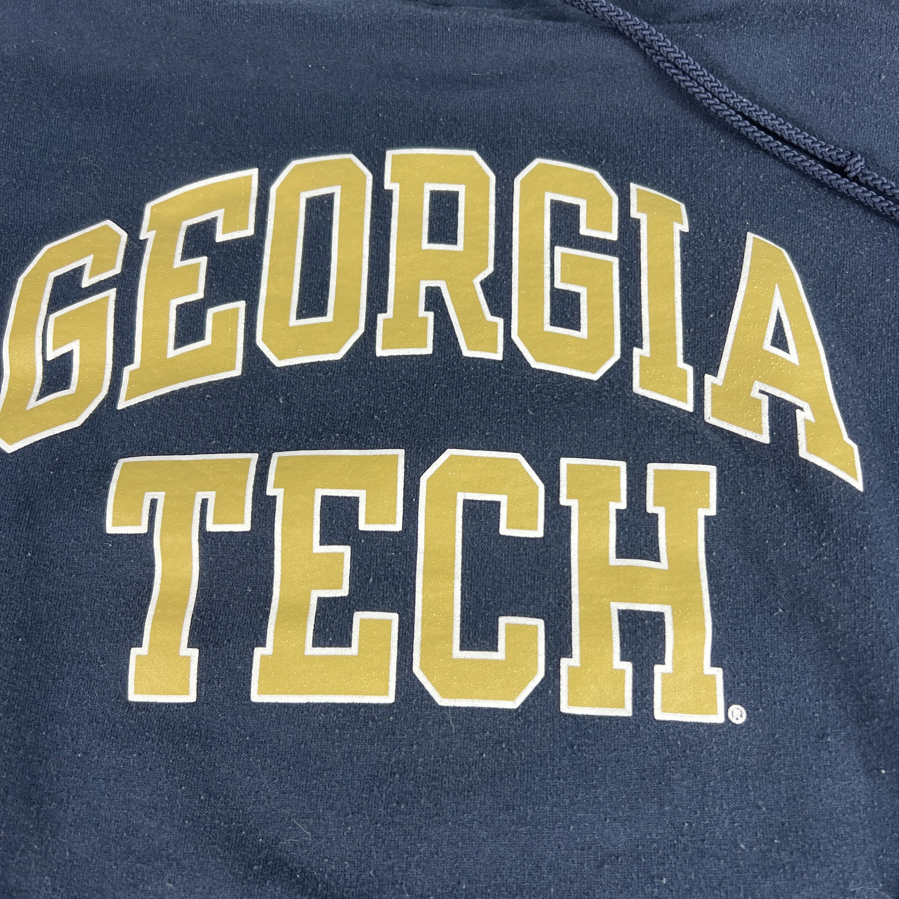 Champion × NCAA Champion Georgia Tech Yellow Jackets Sweatshirt Faded Hoodie Size US M / EU 48-50 / 2 - 3 Thumbnail