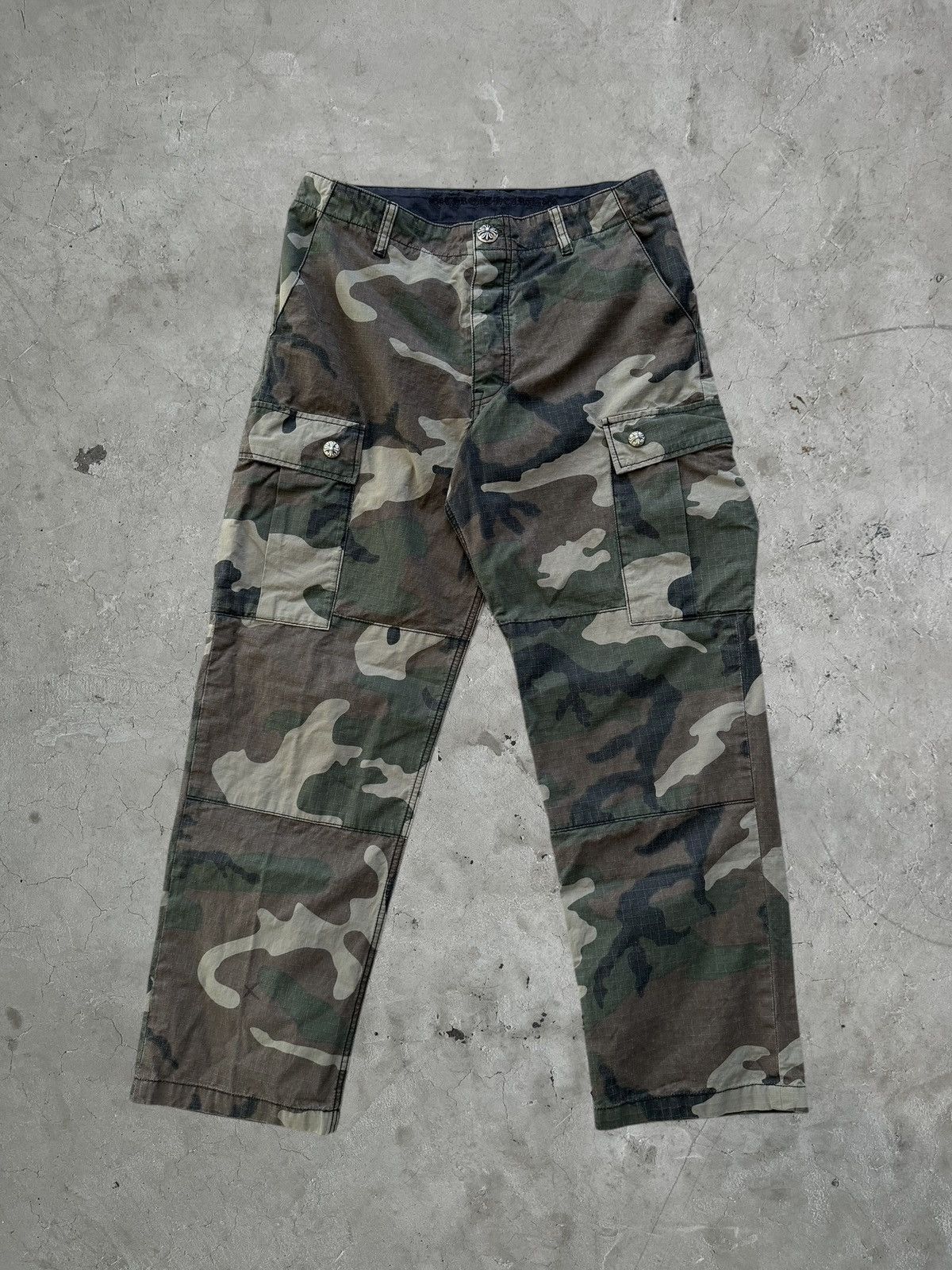 Chrome Hearts Chrome Hearts Camo Cargo Pants Size US 32 / EU 48 - 1 Thumbnail