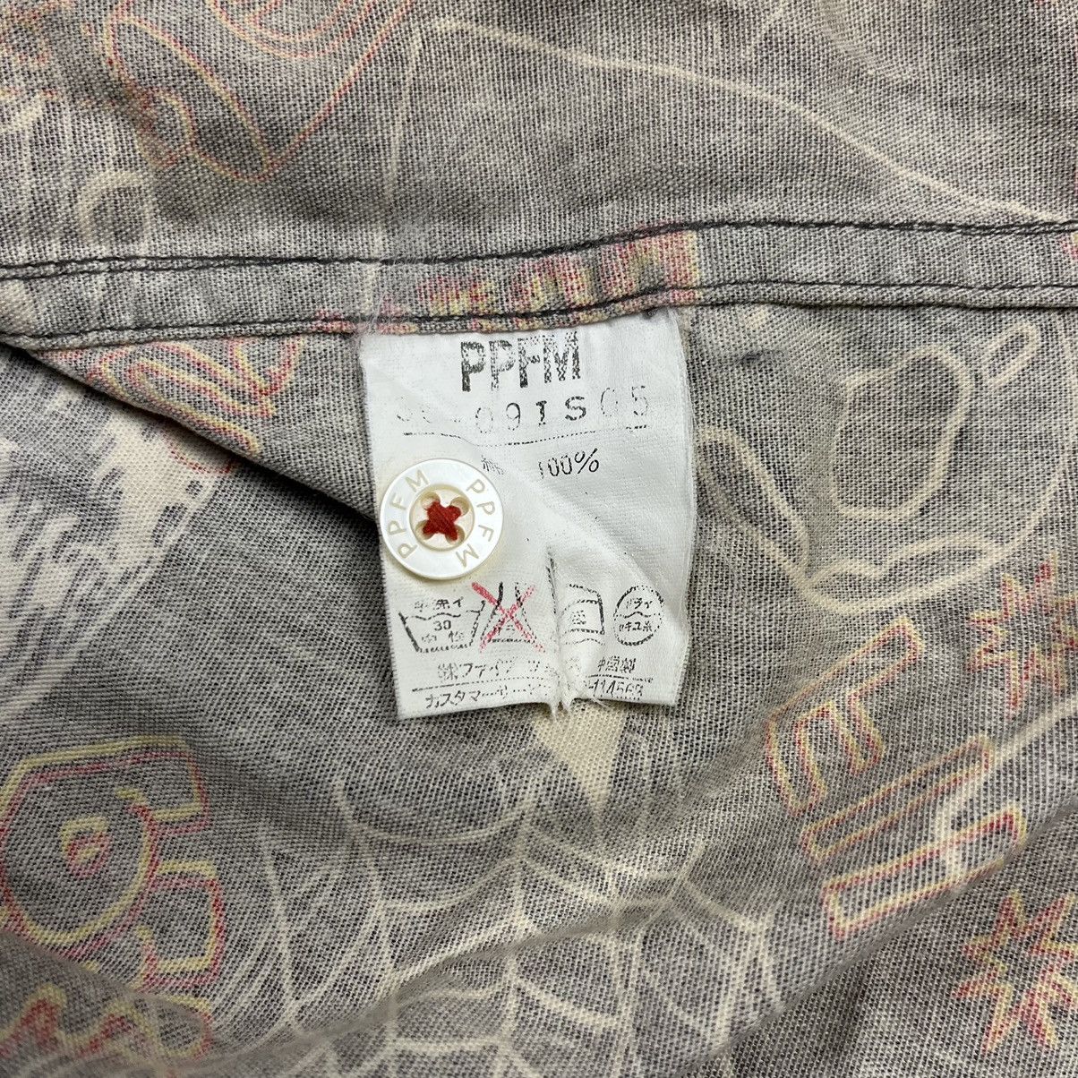 If Six Was Nine × Le Grande Bleu (L.G.B.) × PPFM 2006 PPFM - Printed Spiderweb & Skull Shirt Size US M / EU 48-50 / 2 - 7 Thumbnail