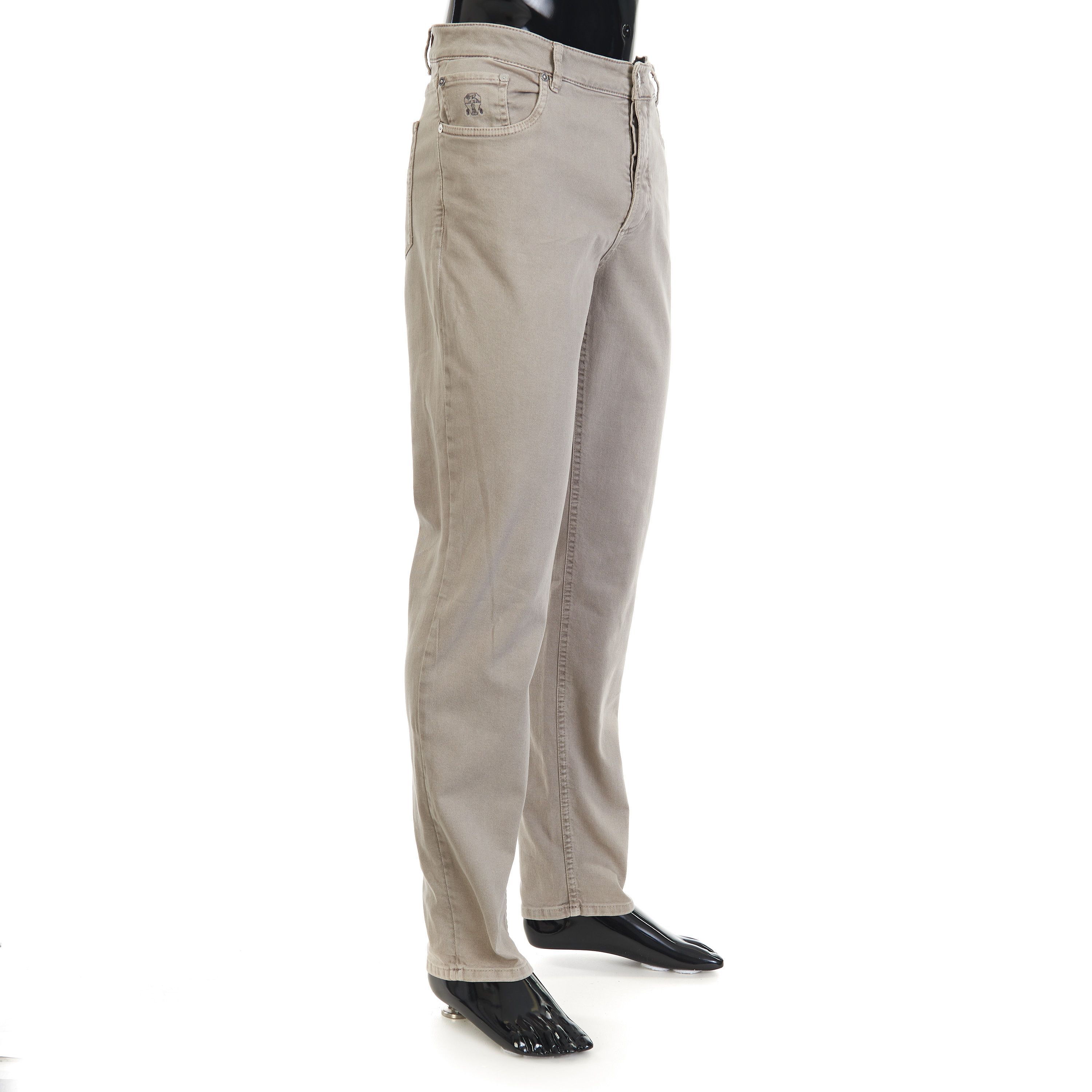 Brunello Cucinelli Five-Pocket Trousers - Garment Dyed Comfort Lightweight Size US 40 / EU 56 - 2 Thumbnail