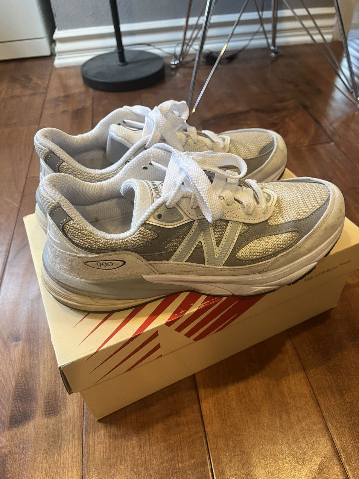 New Balance 990v6 USA 9 grey white Size US 9 / EU 42 - 3 Thumbnail