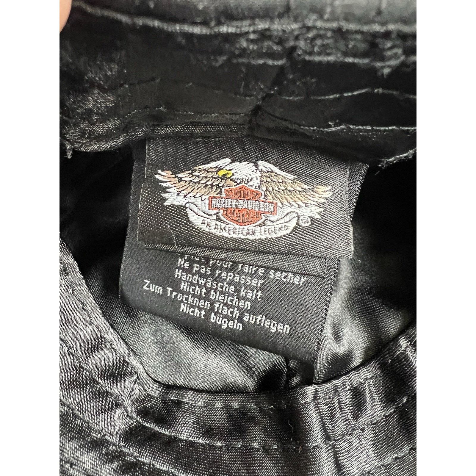 Harley Davidson Vintage Women’s Harley Davidson Hat Cap Black Embroidered St Size ONE SIZE - 8 Thumbnail