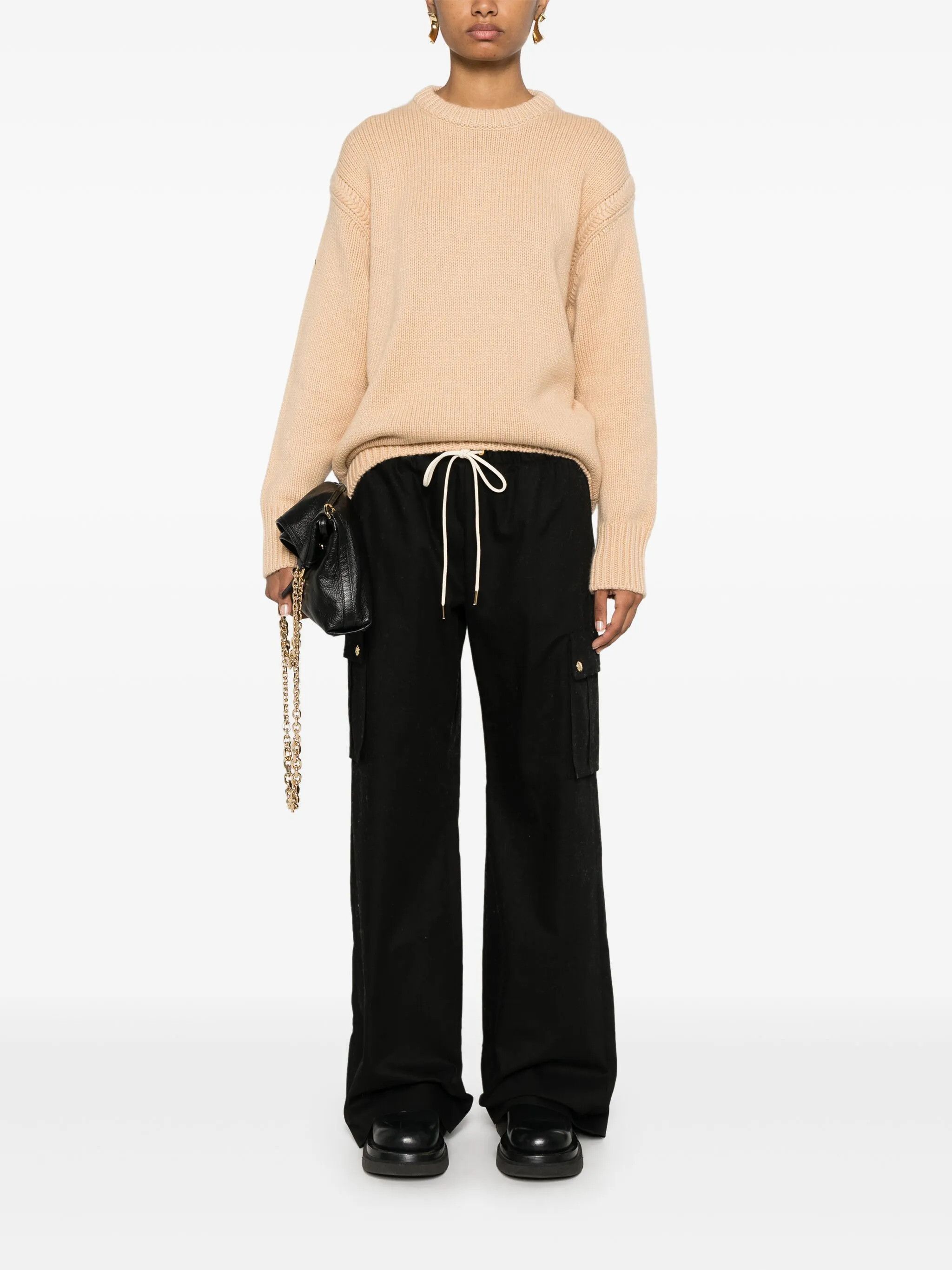 Chloe o1loc1c11025 Crewneck Pullover in Nude Size XS / US 0-2 / IT 36-38 - 2 Thumbnail