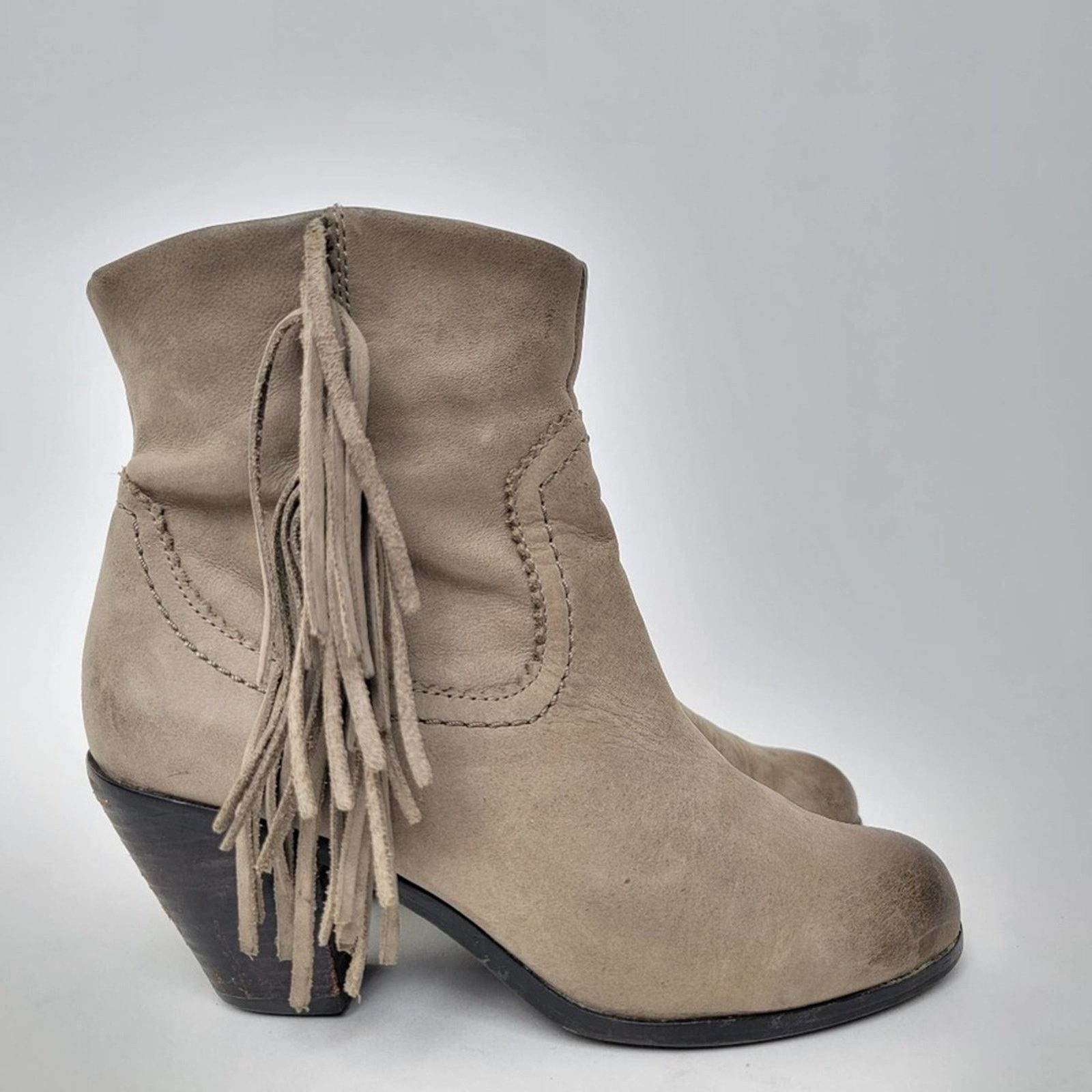 Sam Edelman Sam Edelman Louie Suede Leather Fringe Booties - 6 Size US 6 / IT 36 - 7 Thumbnail