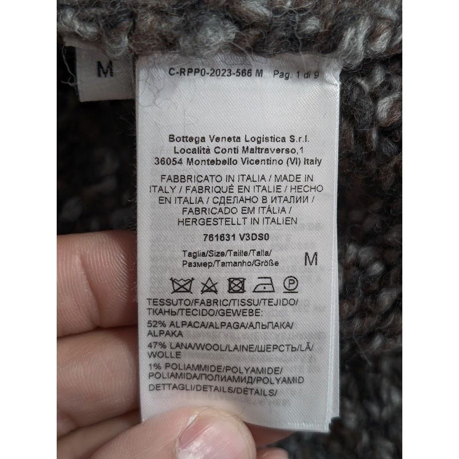 Bottega Veneta o1rshd1 Chunky Alpaca Knitwear Cardigan in Multicolor Size US M / EU 48-50 / 2 - 17 Thumbnail