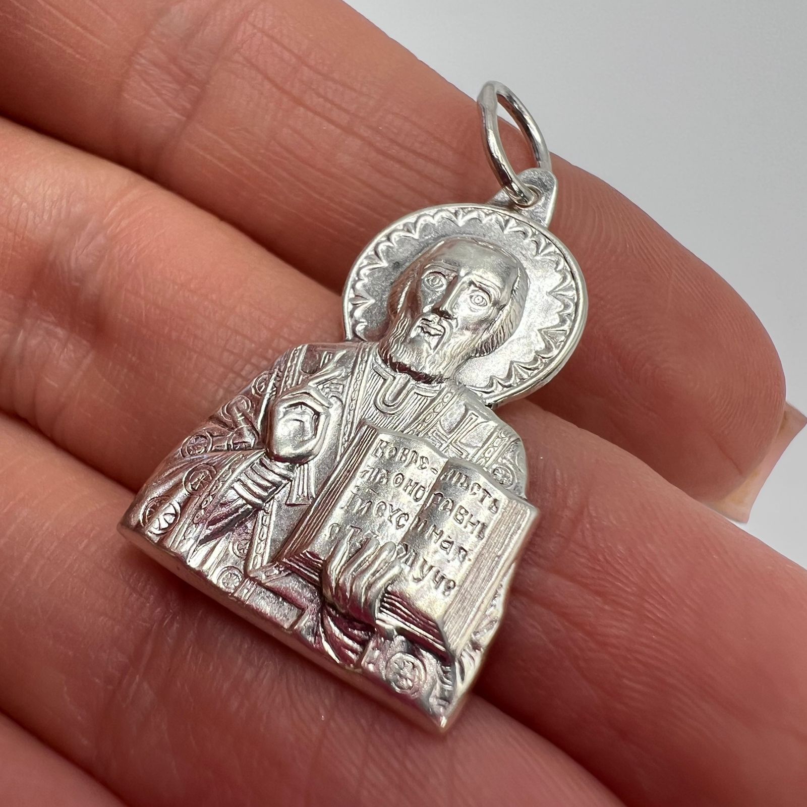 Sterling Silver Vintage 925 Silver Orthodox Pendant, Religious Christian Size ONE SIZE - 2 Thumbnail