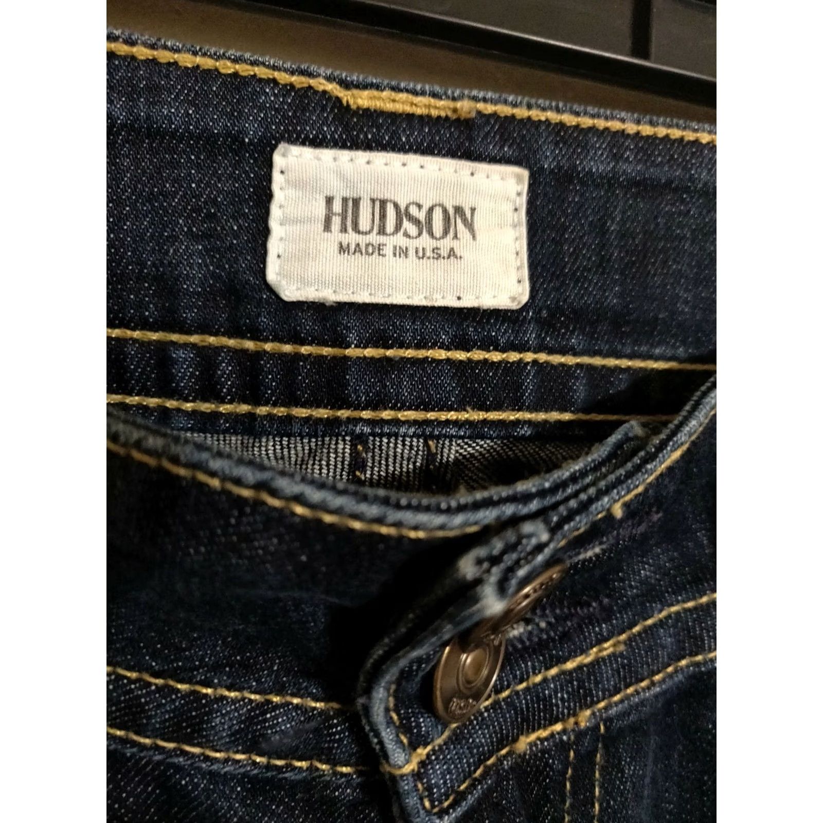 Hudson Hudson Jeans Ladies Dark Wash Designer Stretch Denim Bootcut Woman's 26 USA Blue Size 26" / US 2 / IT 38 - 5 Thumbnail