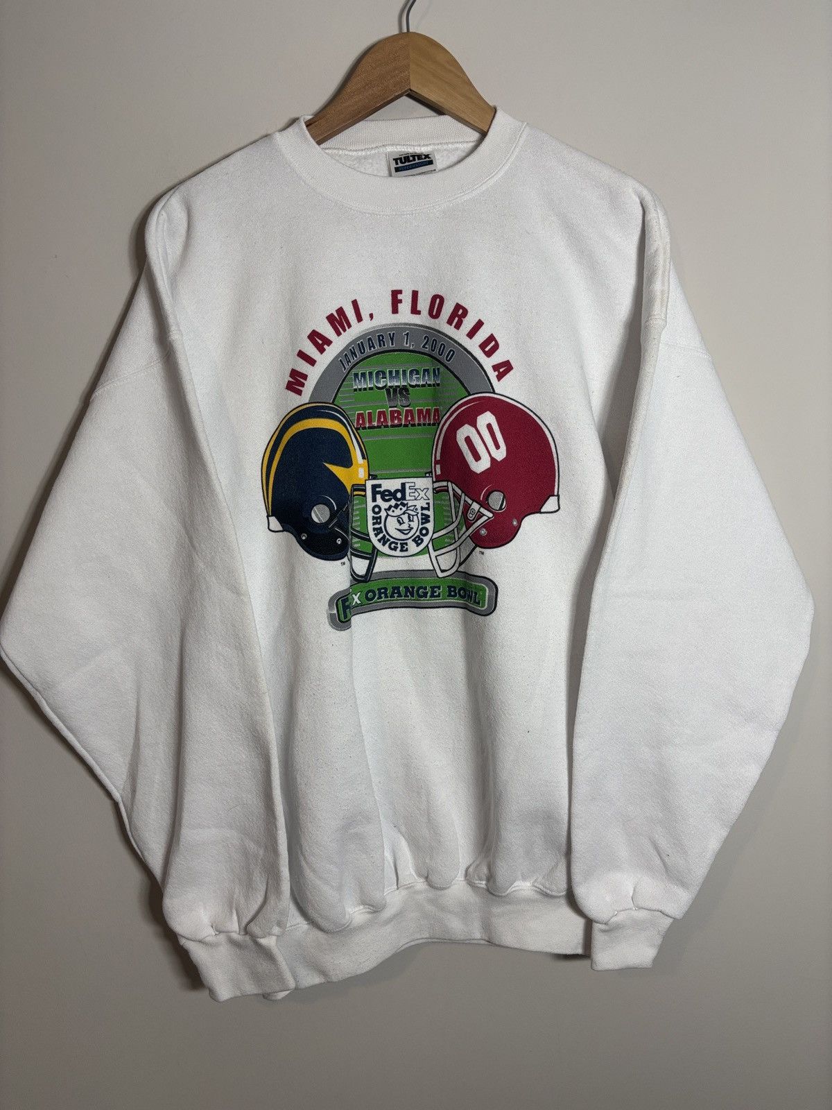 Vintage Vtg 2000 Orange Bowl Sweatshirt Alabama Michigan Football XL Size US XL / EU 56 / 4 - 1 Thumbnail