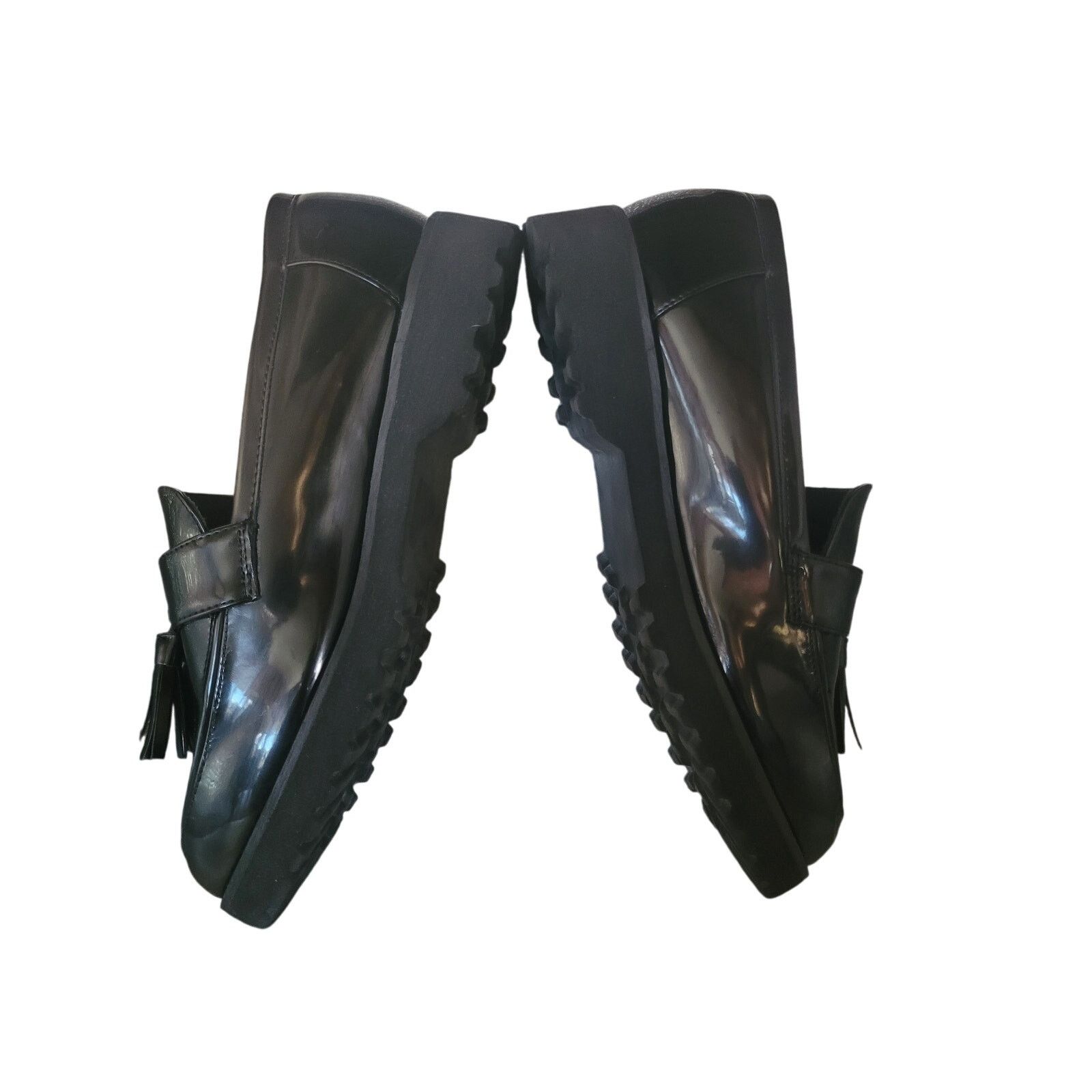 Jones New York Jones New York Women Black Loafers Tassels 1" Heel Sz 9 Size US 9 / IT 39 - 6 Thumbnail