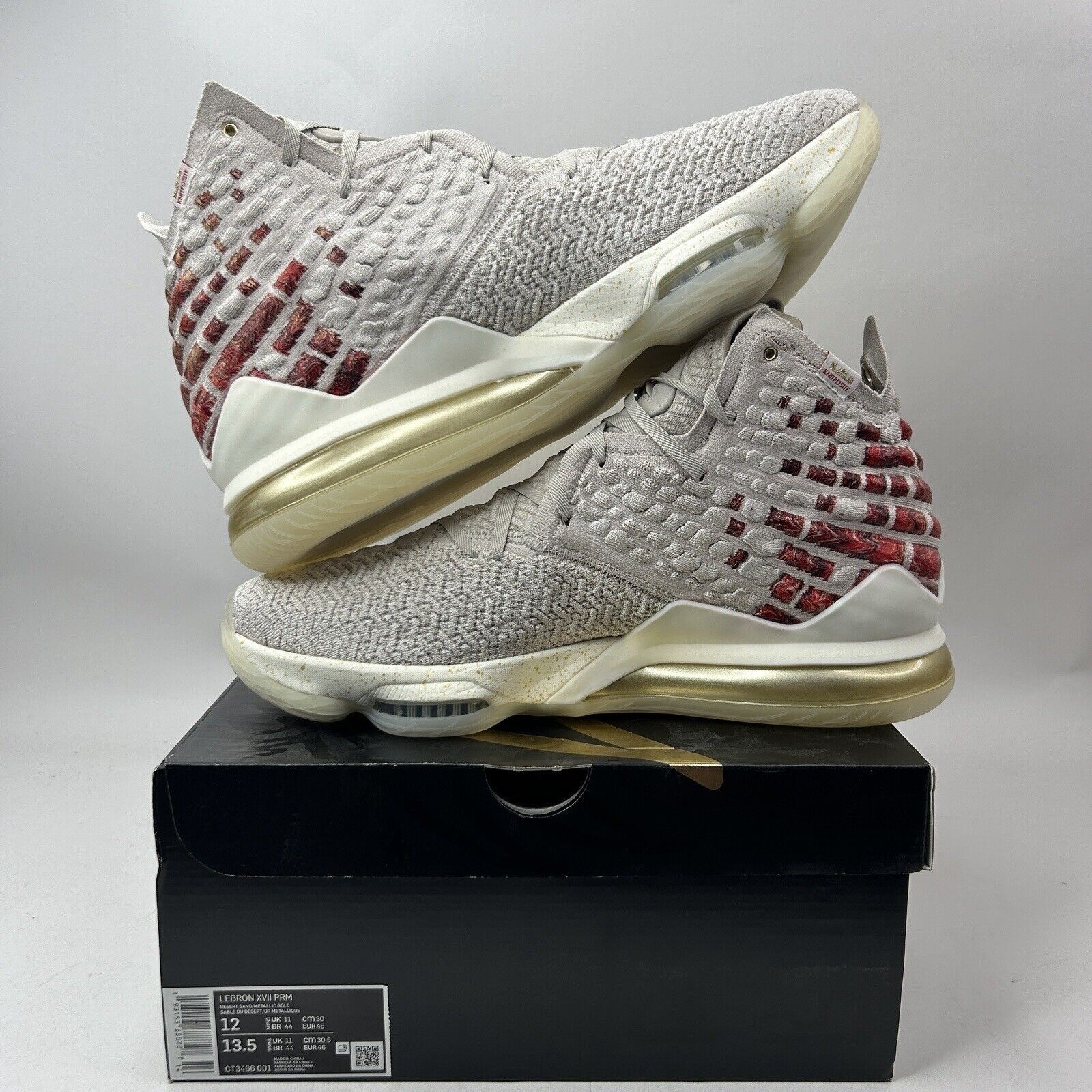 Nike Nike LeBron James 17 XVII “Harlem Win/Win” 2023 Size US 12 / EU 45 - 3 Thumbnail