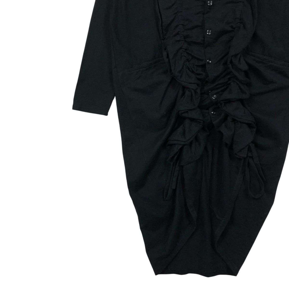 Limi Feu 🔥RICH BLACK LIMI FEU YOHJI YAMAMOTO LONG JACKET Size S / US 4 / IT 40 - 6 Thumbnail