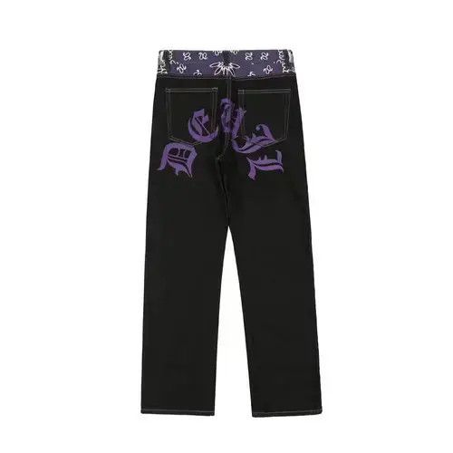 Jean y2k skate hiphop pattern jeans Size US 32 / EU 48 - 2 Thumbnail