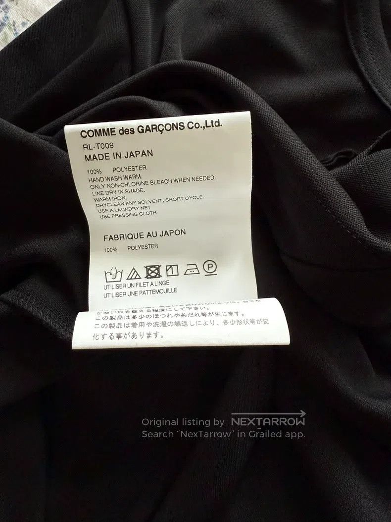 Comme des Garcons Comme Des Garcons Black 3D Flower Long Sleeve T-shirt, Siz Size S / US 4 / IT 40 - 7 Thumbnail