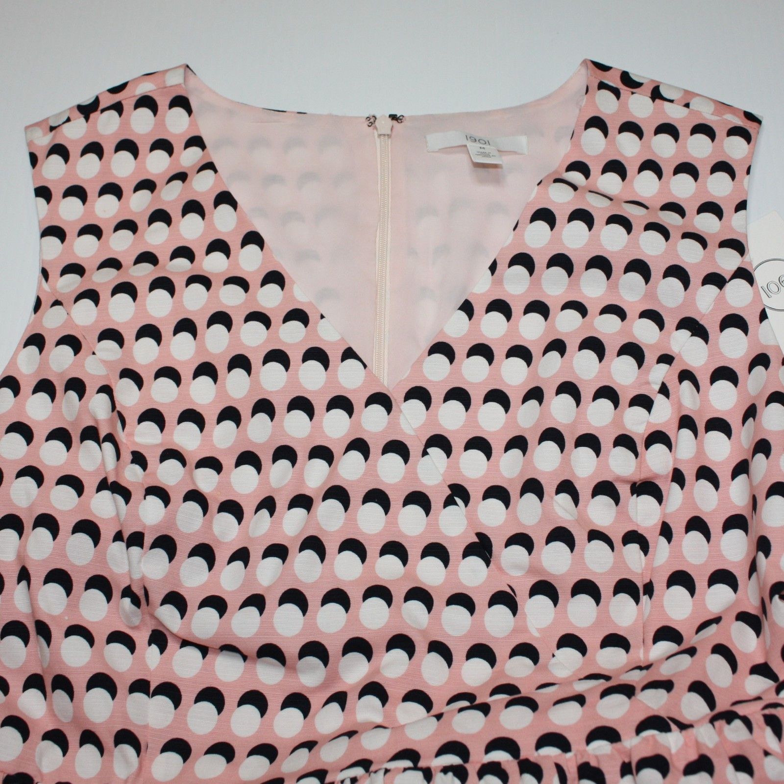 1901 Light Pink with Polka Dot A-line Dress in size Medium NWT Size M / US 6-8 / IT 42-44 - 6 Thumbnail