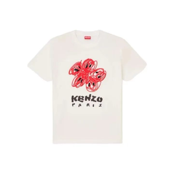 Kenzo KENZO Graphic Embroidered Short Sleeve T-Shirt 0079 Size US XL / EU 56 / 4 - 1 Thumbnail