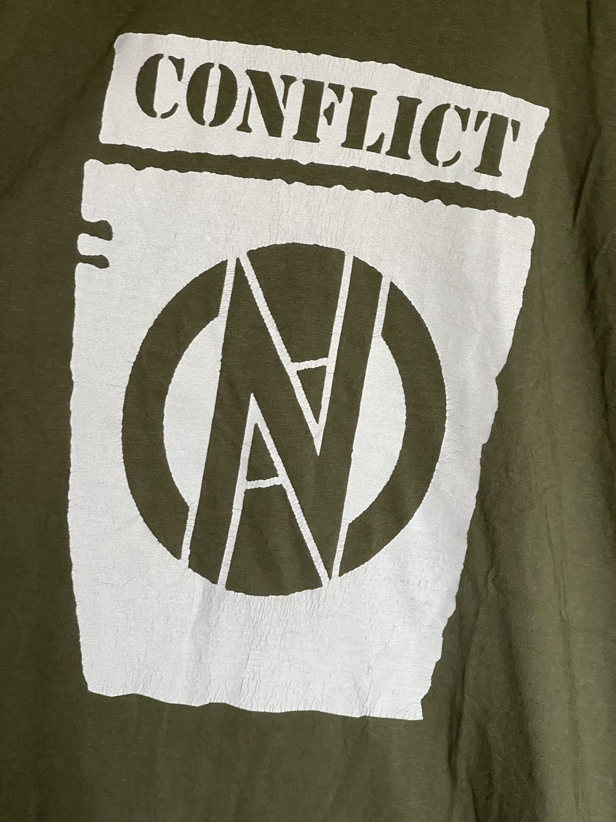 Band Tees × Vintage Vintage Conflict Band Punk T-shirt Size US M / EU 48-50 / 2 - 4 Thumbnail