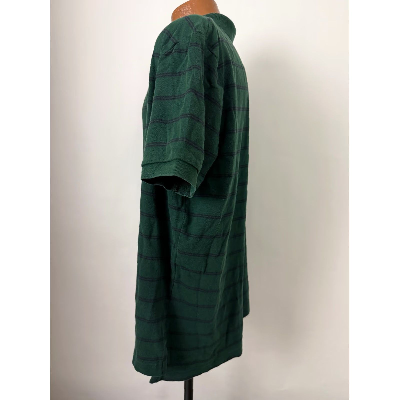 Polo Ralph Lauren VINTAGE Polo Ralph Lauren Polo Shirt Men 2XL Forest Green Navy Striped Cotton Jersey Preppy Size US XXL / EU 58 / 5 - 5 Thumbnail