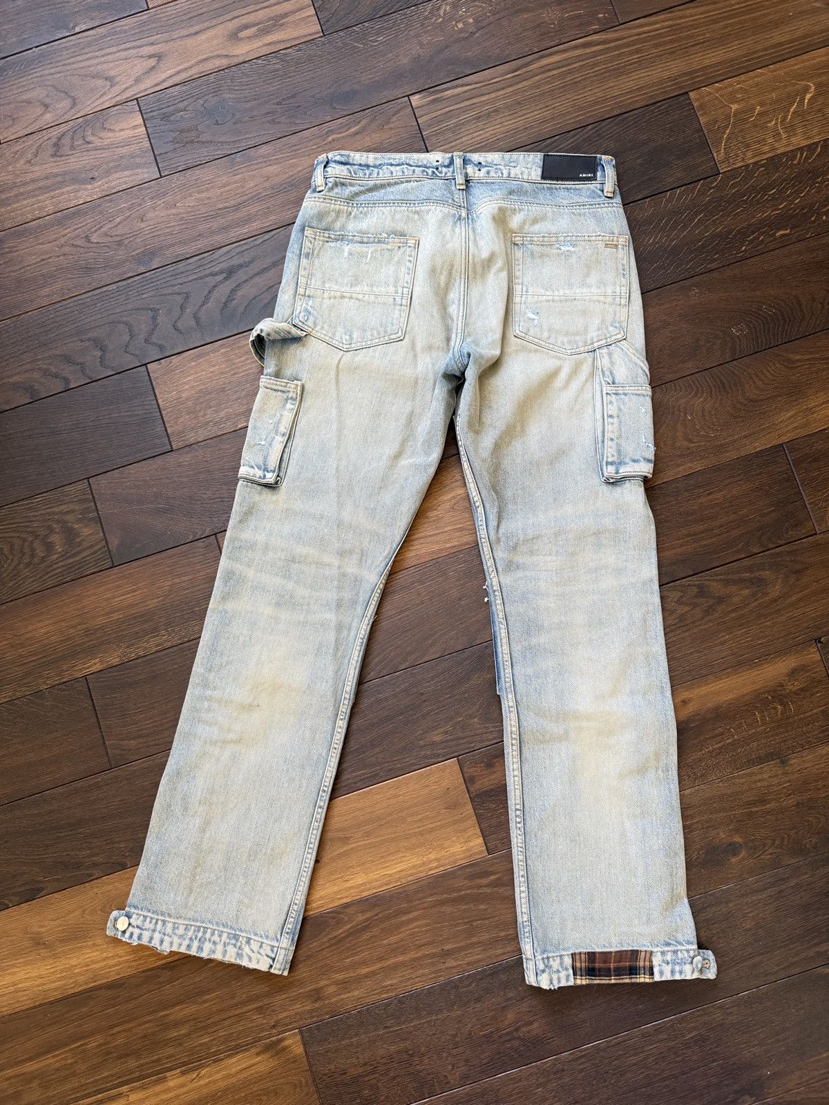 Amiri Amiri Plaid Carpenter Denim Jeans Size US 32 / EU 48 - 5 Thumbnail