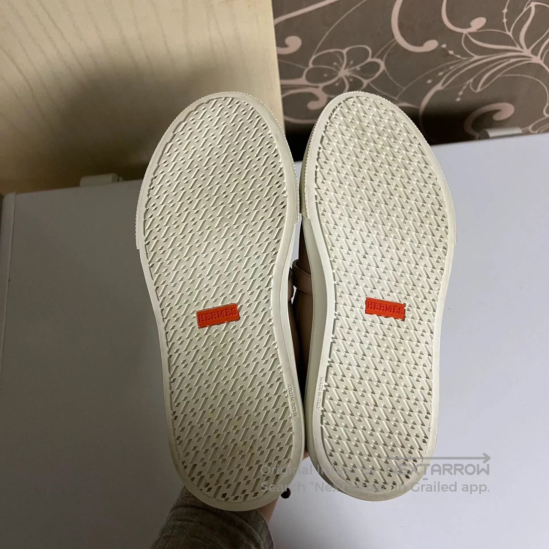 Hermes Hermes Beige Kelly Buckle Sneakers. Size US 6 / IT 36 - 5 Thumbnail