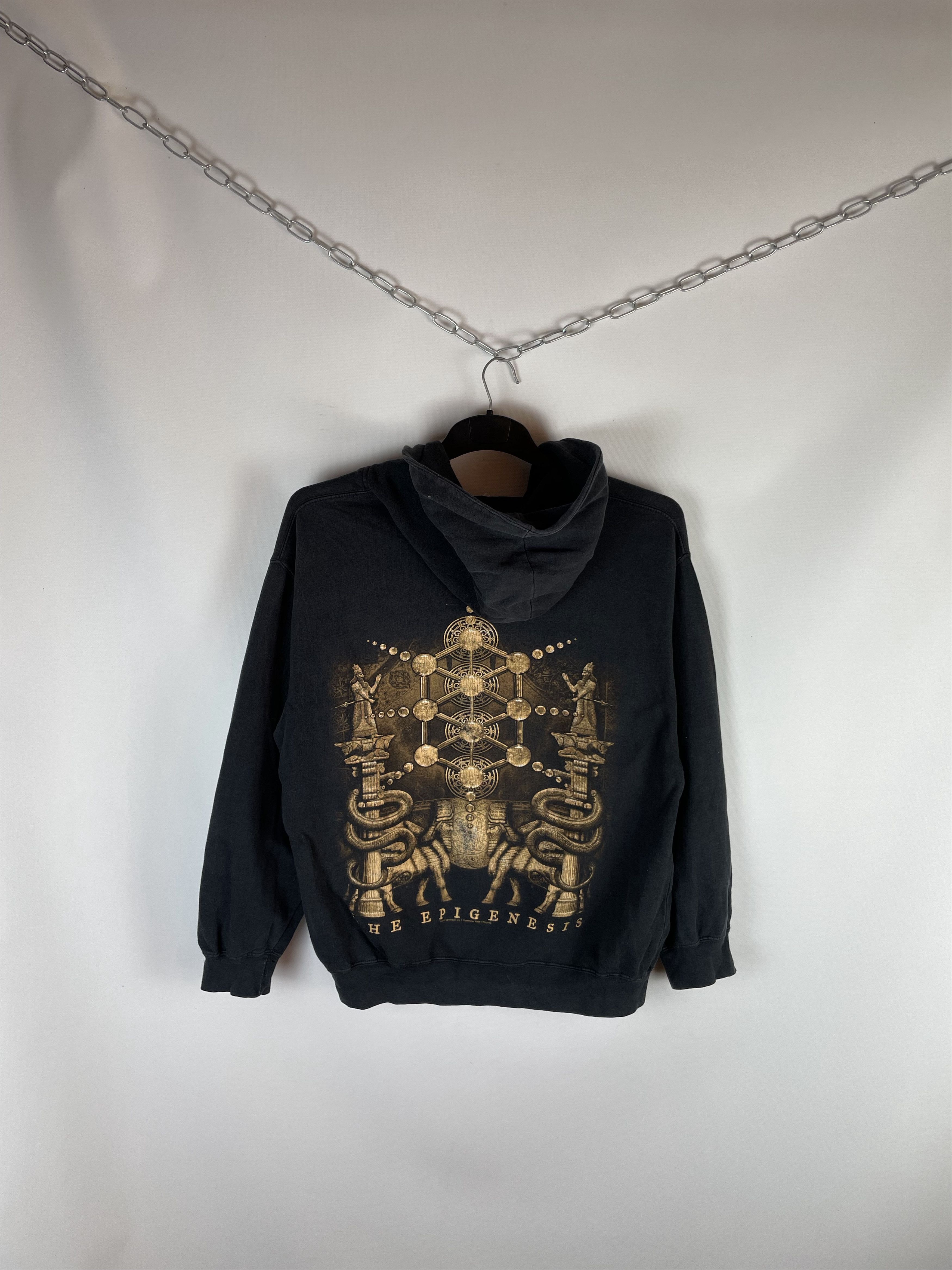 Band Tees Vintage 90s Blank Black Zip Hoodie Size US L / EU 52-54 / 3 - 6 Thumbnail
