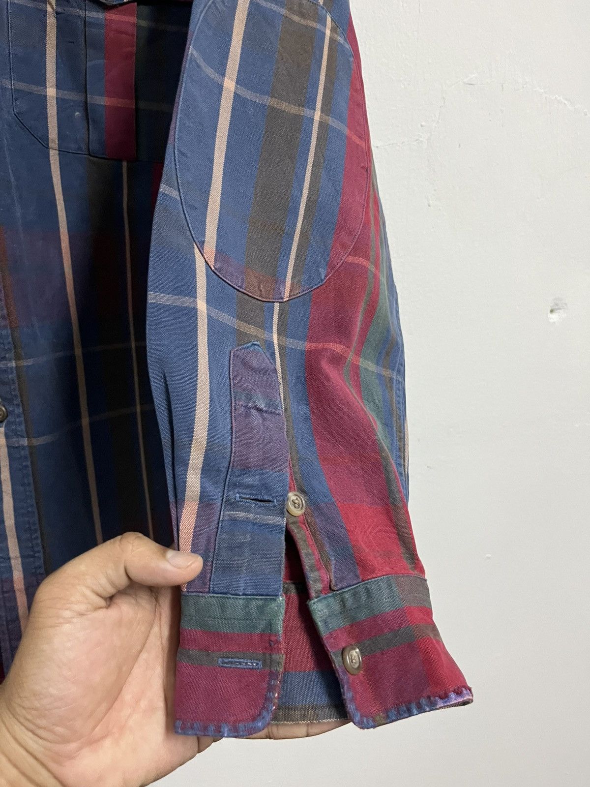 Polo Ralph Lauren VINTAGE 90s🔥 POLO RL OUTDOOR DISTRESSED plaid canvas Size US L / EU 52-54 / 3 - 4 Thumbnail