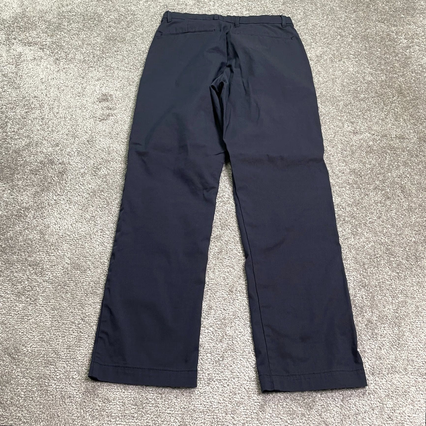 Vintage Goodfellow & Co. Chino Pants Mens 28W 28L Navy Blue Straight Slim Cotton 28x28 Size US 28 / EU 44 - 2 Thumbnail