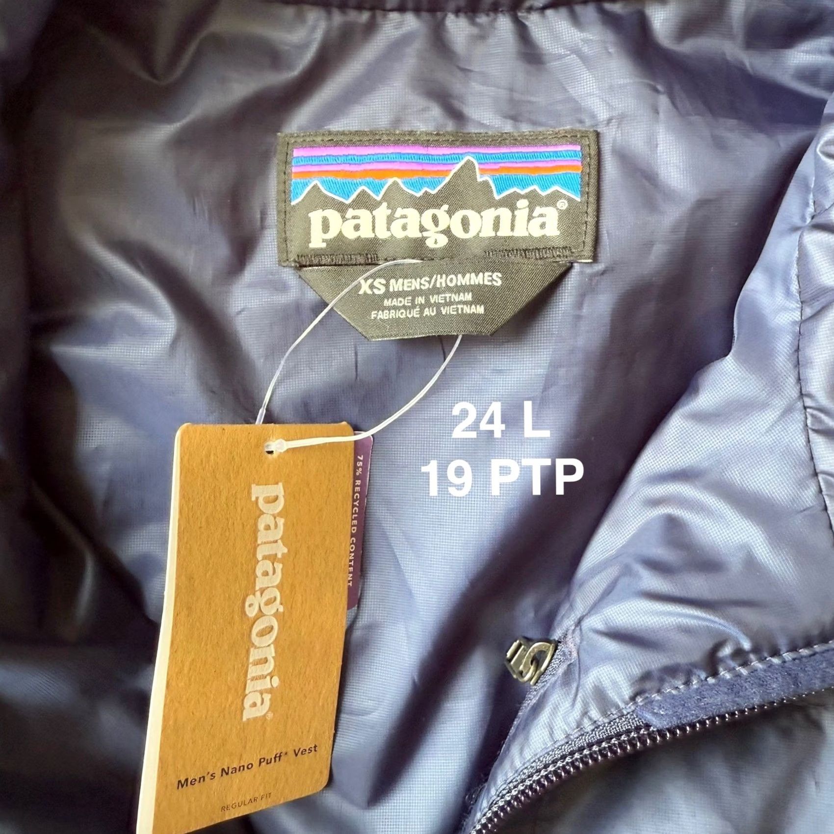 Patagonia Patagonia Nano Puff Vest XS Navy Full Zip Outdoors Insulated Outerwear NWT Size US XS / EU 42 / 0 - 6 Thumbnail
