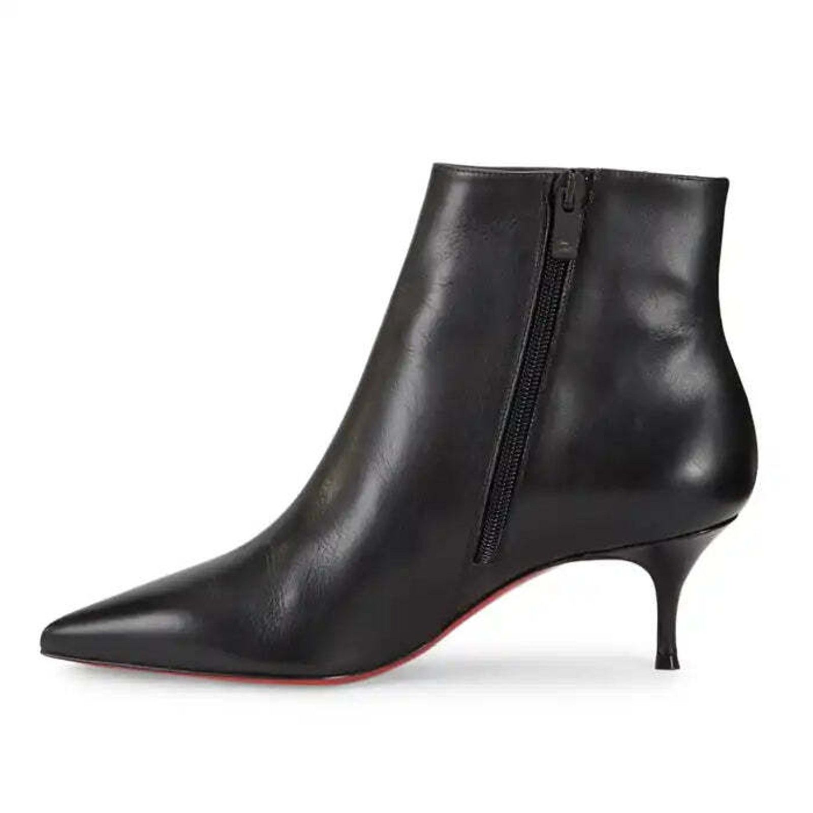 Christian Louboutin Christian Louboutin So Kate Booty 55 Black Leather Ankle Size US 6 / IT 36 - 7 Thumbnail