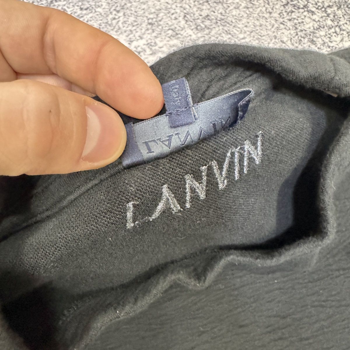 Lanvin Lanvin Mens Black Sweatshirt M size Size US M / EU 48-50 / 2 - 8 Thumbnail
