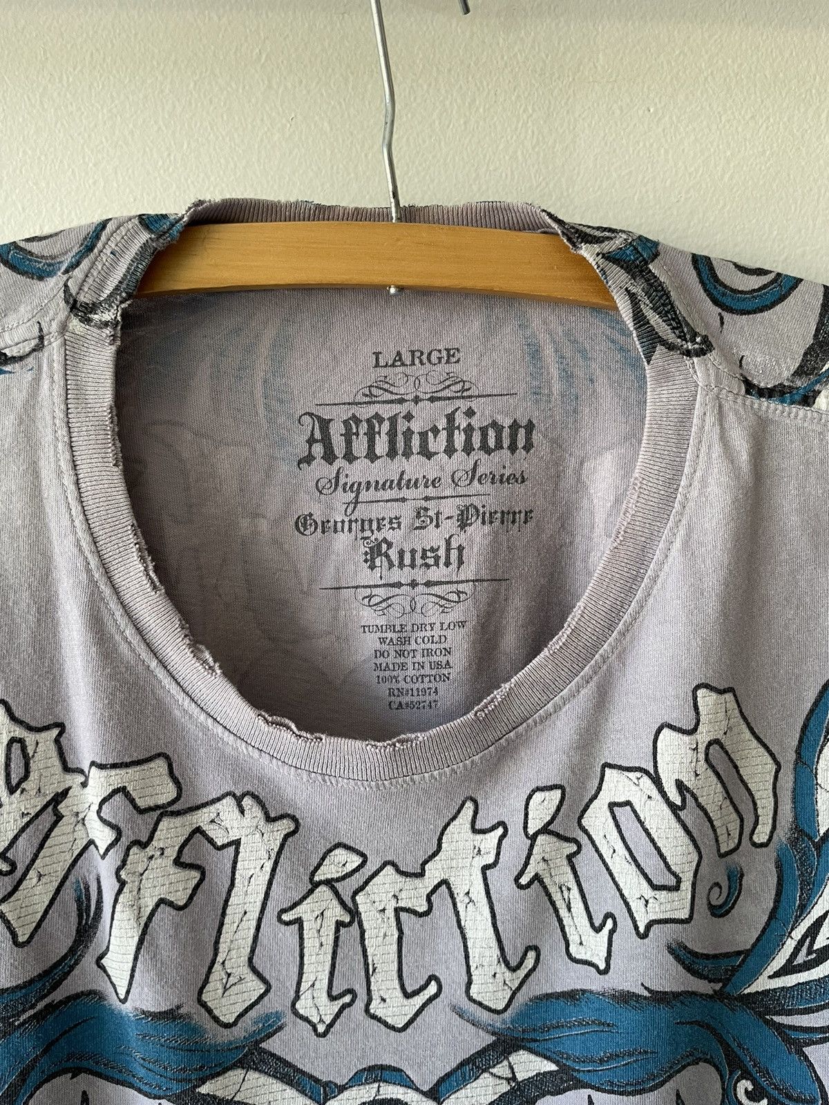 Affliction Vintage Y2K Affliction Bird Design tee Size US L / EU 52-54 / 3 - 4 Thumbnail