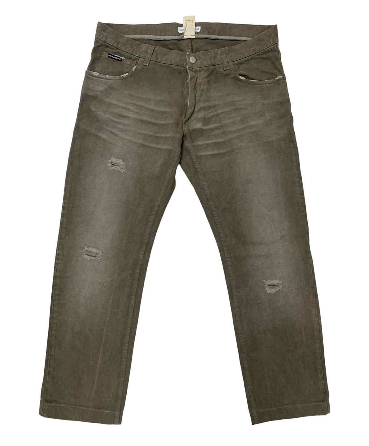 Dolce & Gabbana DOLCE & GABBANA Distressed denim Size US 36 / EU 52 - 1 Thumbnail