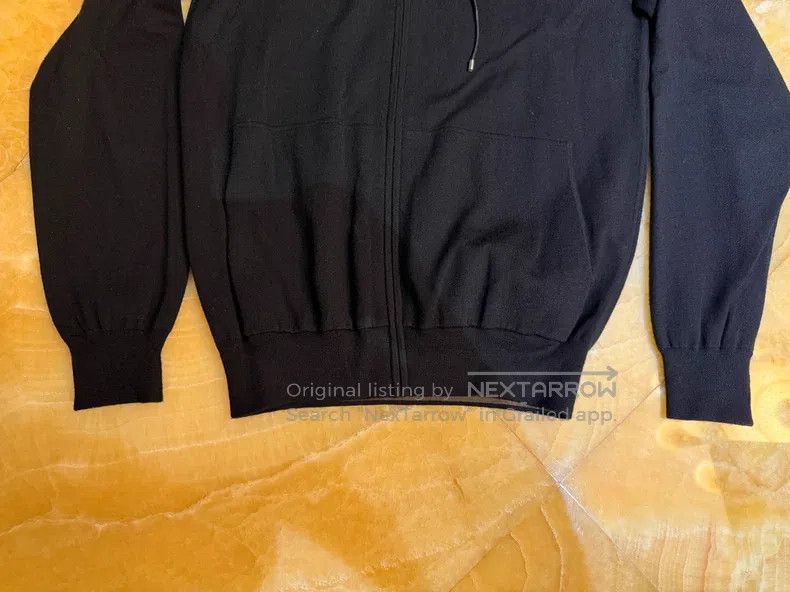 Hermes Hermes Men's cashmere hoodie, zippered knitted jacket, bla Size US S / EU 44-46 / 1 - 4 Thumbnail