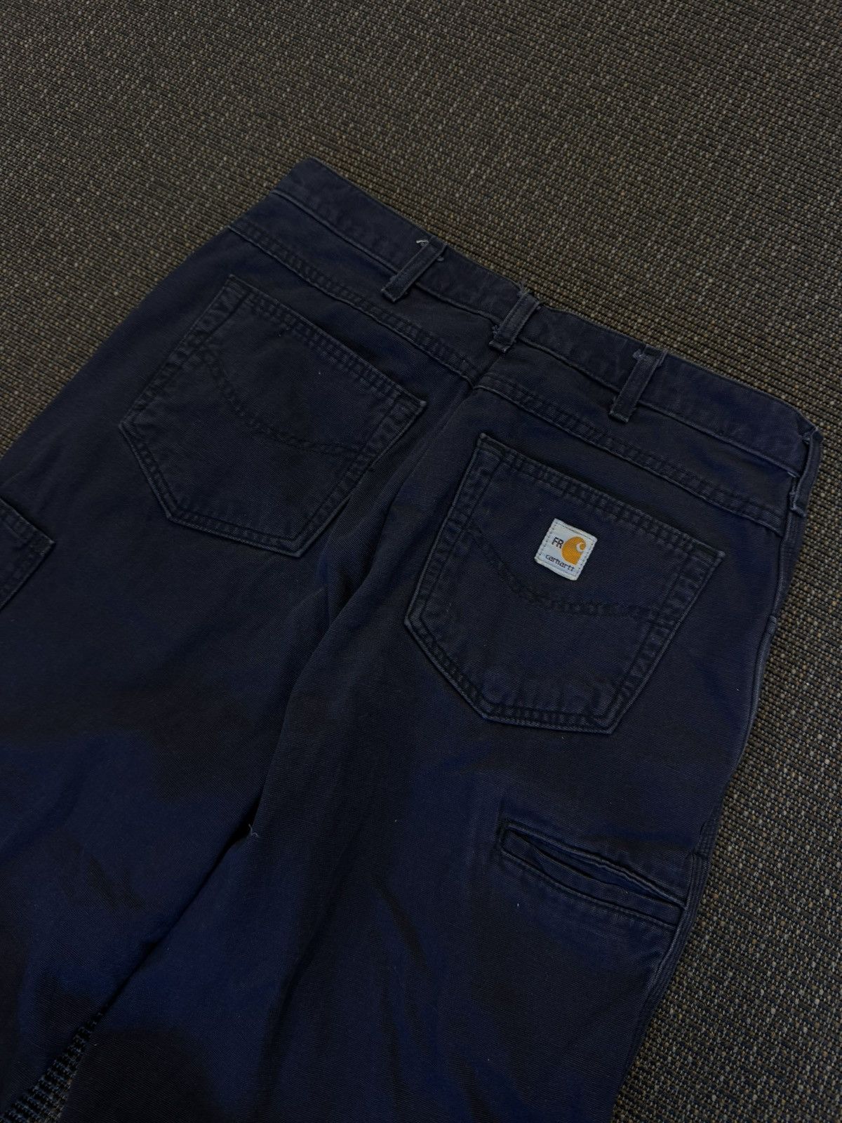 Carhartt Carhartt FR Distressed Work Pants Navy Size US 35 - 4 Thumbnail