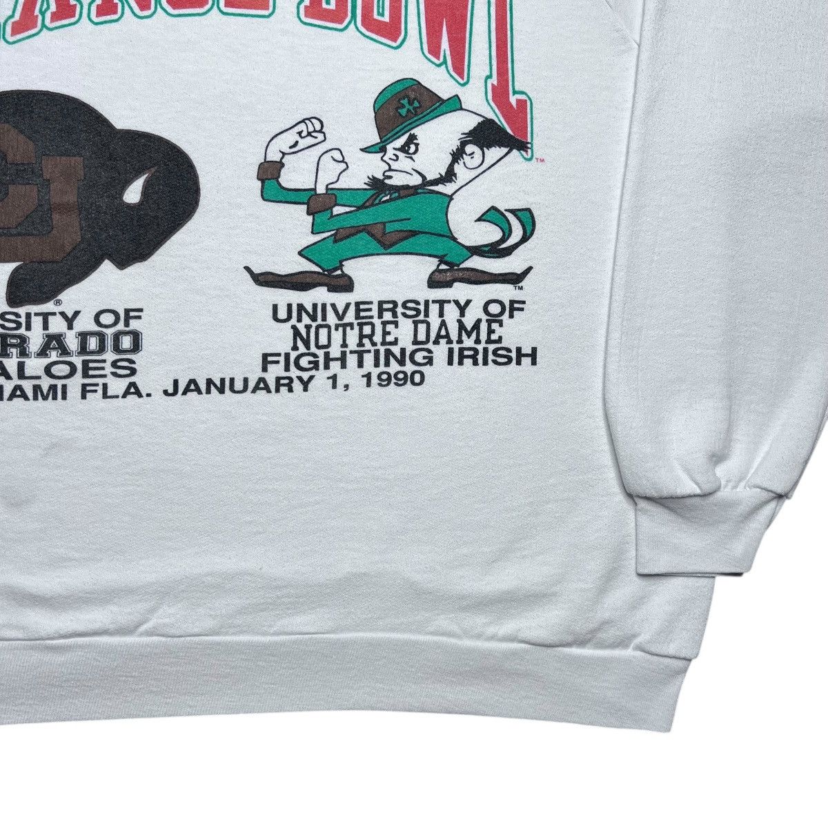 NCAA 1990 Colorado Buffaloes Notre Dame Orange Bowl Sweatshirt Size US L / EU 52-54 / 3 - 19 Thumbnail