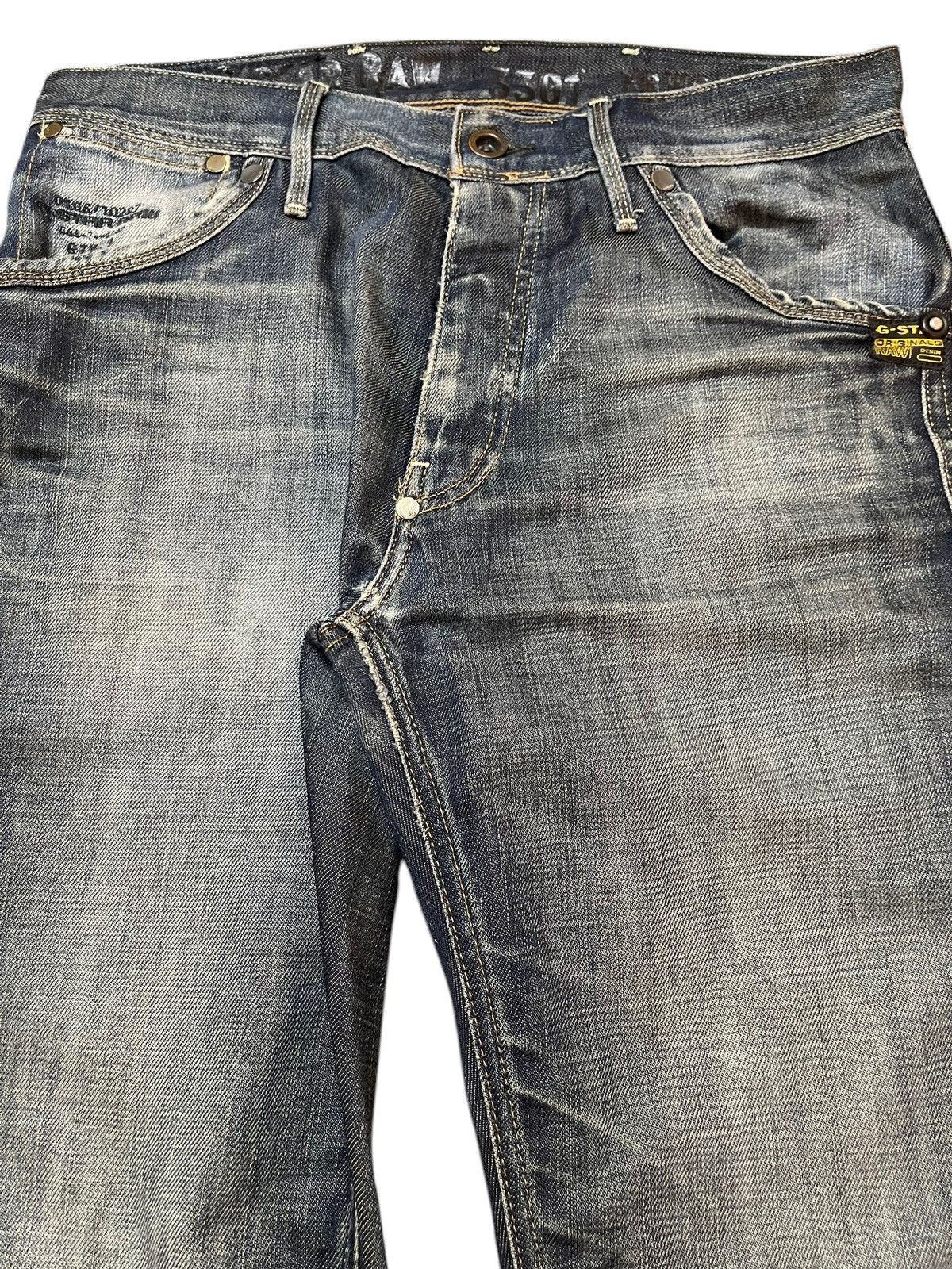 G-Star Vintage Japanese Gstar Faded Wash Style Loose Jeans Size US 32 / EU 48 - 4 Thumbnail