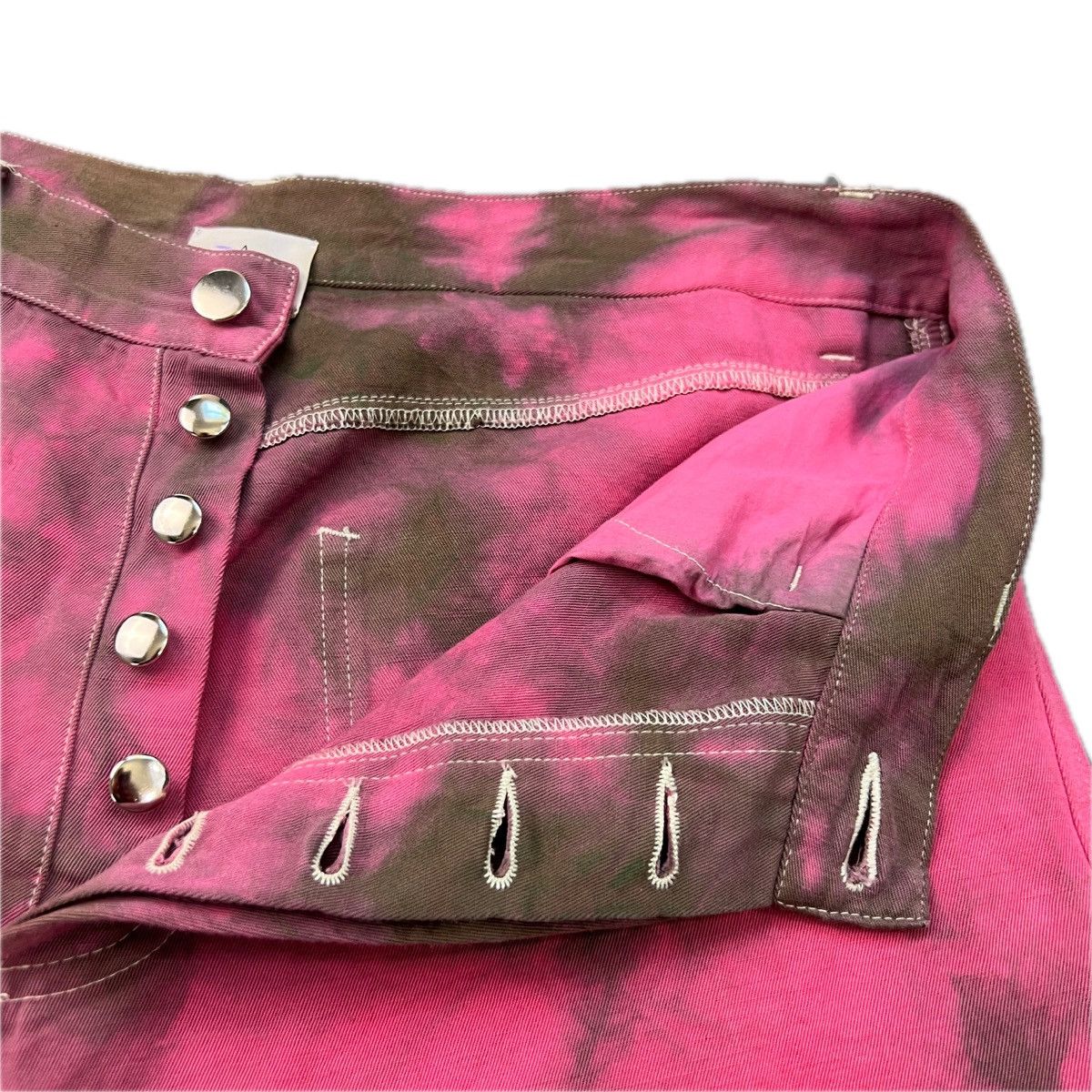 Other Designer Pink and Brown Linen Jeans Size US 32 / EU 48 - 5 Thumbnail