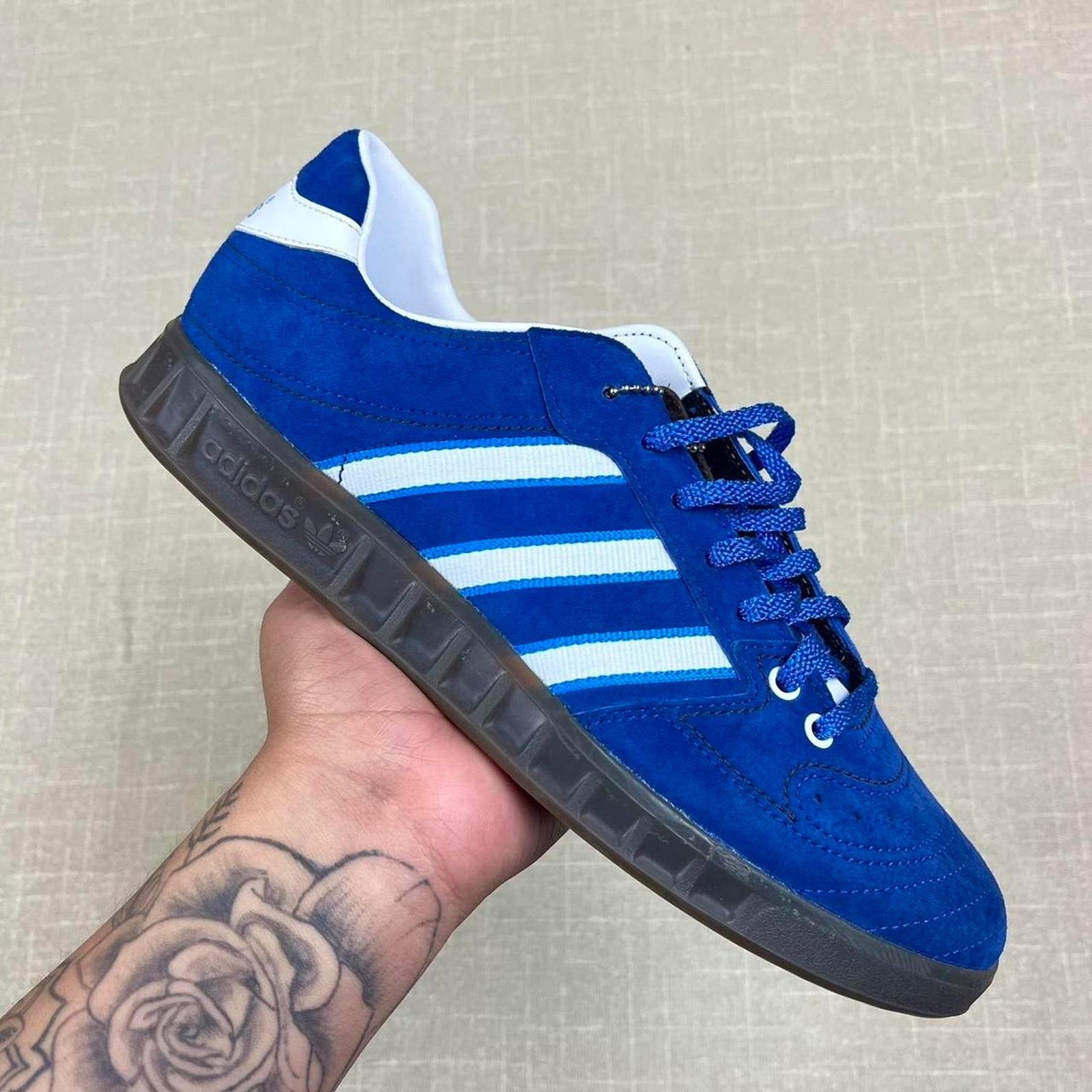 image of 2018 Adidas Handball Kreft Spezial Royal Blue Shoes, Women's (Size 9.5)