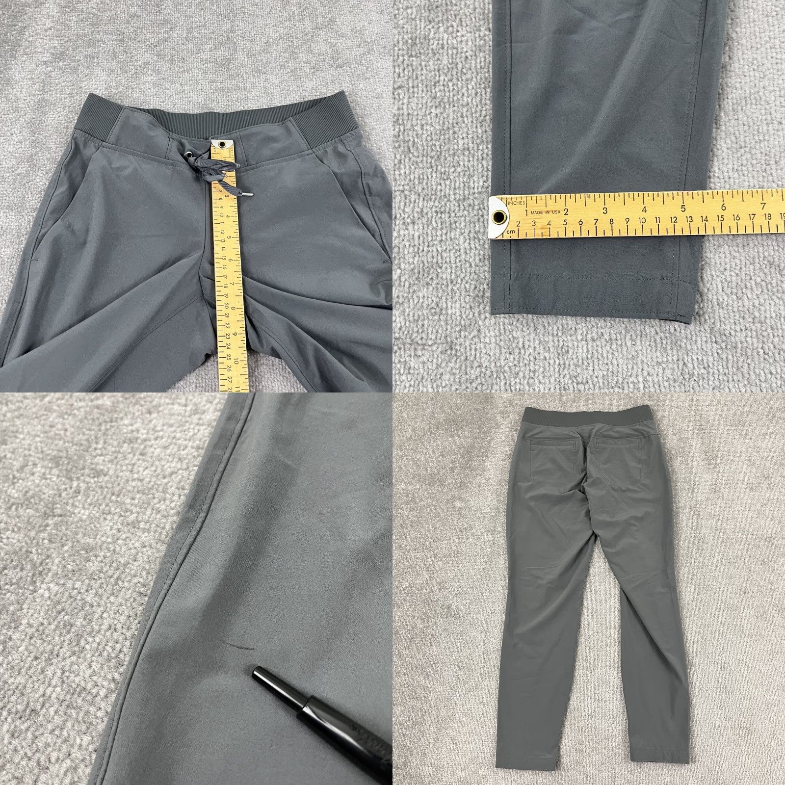 Athleta Athleta Midtown Pants Womens Size 0 / 27.5" Gray Stretch Pockets Casual Size 25" / US 0 / IT 36 - 8 Thumbnail
