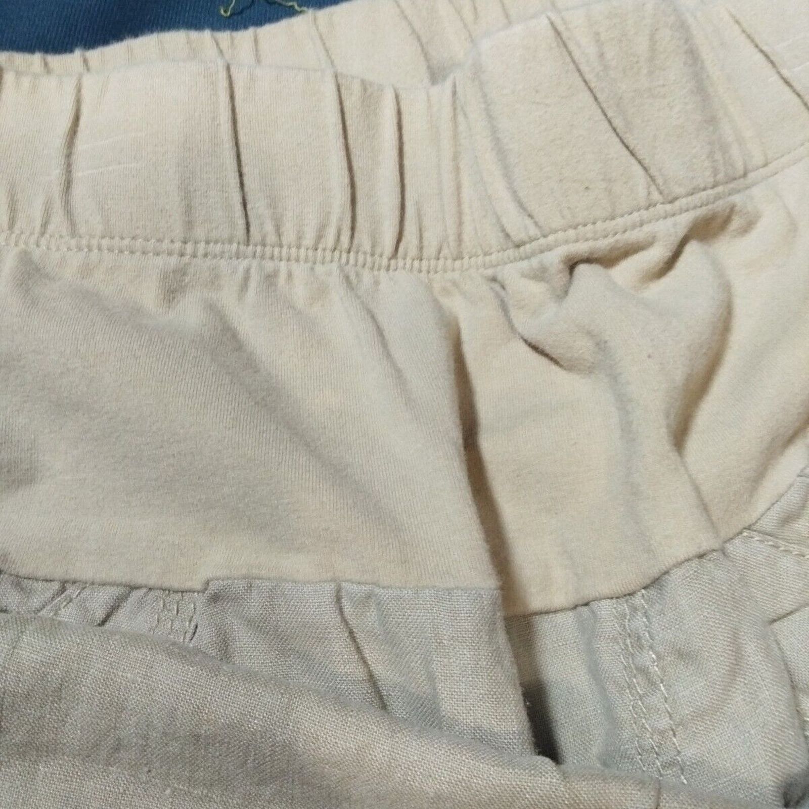 Other Motherhood Maternity Women's Tan Pants Size Medium Linen Size 28" / US 6 / IT 42 - 5 Thumbnail